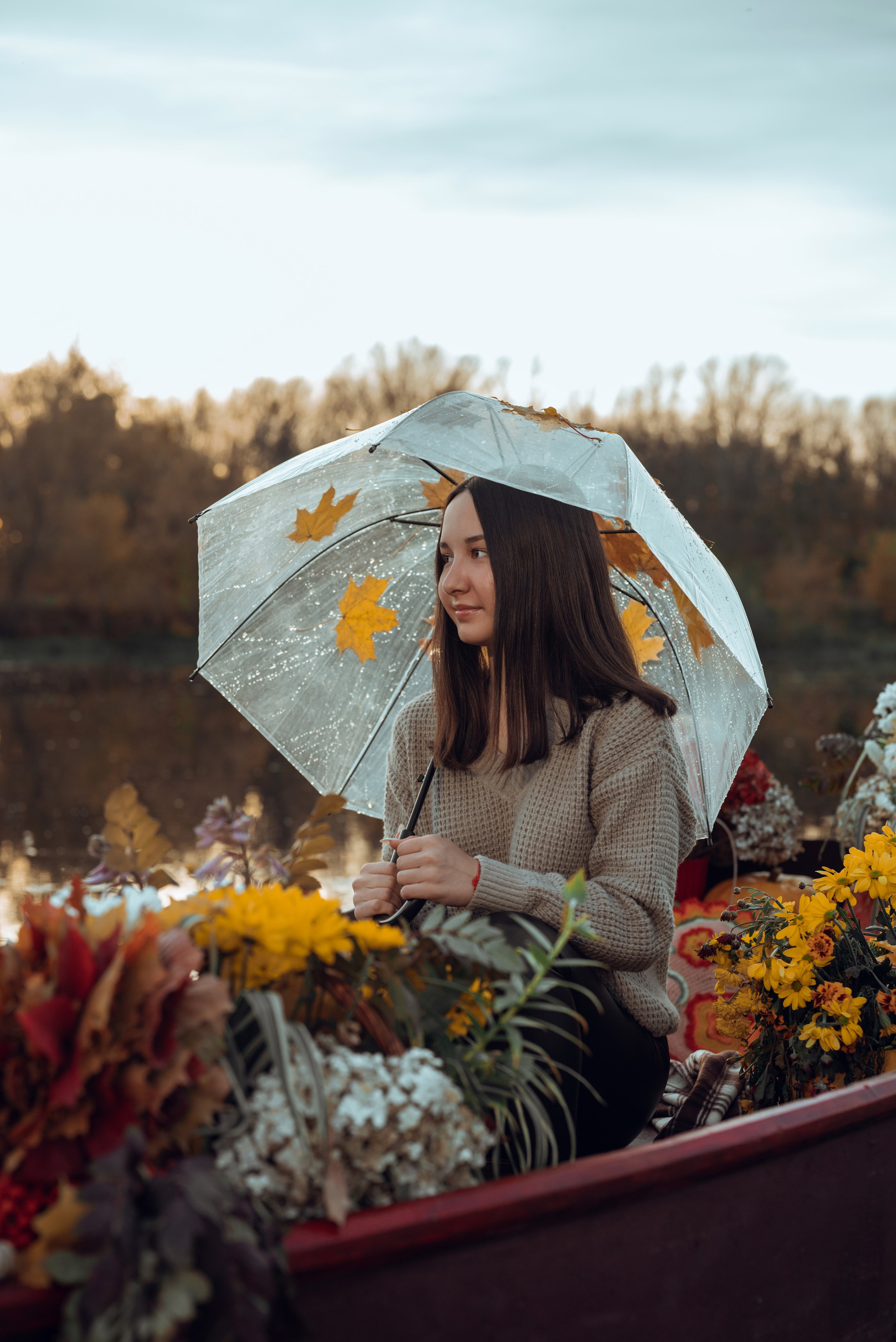 Фотопроект с осенней лодкой. Фотограф в городе Салават
