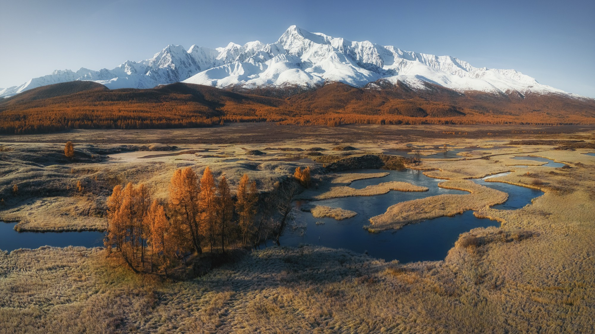 Сибирь с высоты птичьего полёта. Фотограф-пейзажист Александр Лещёнок / г. Красноярск