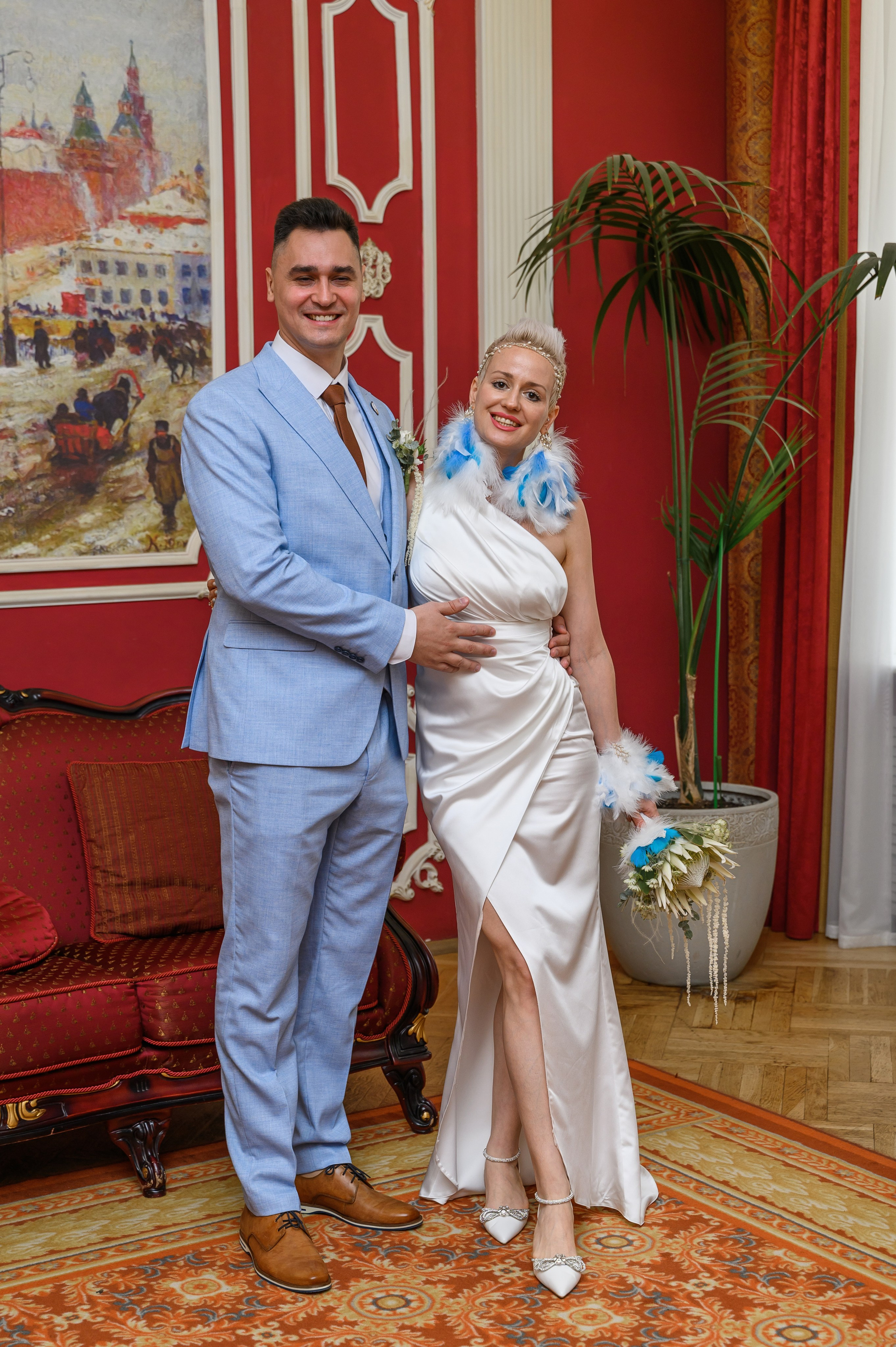 Свадебная фотосессия Дворец бракосочетания № 1. Свадебный фотограф Москва Юрий Кульман