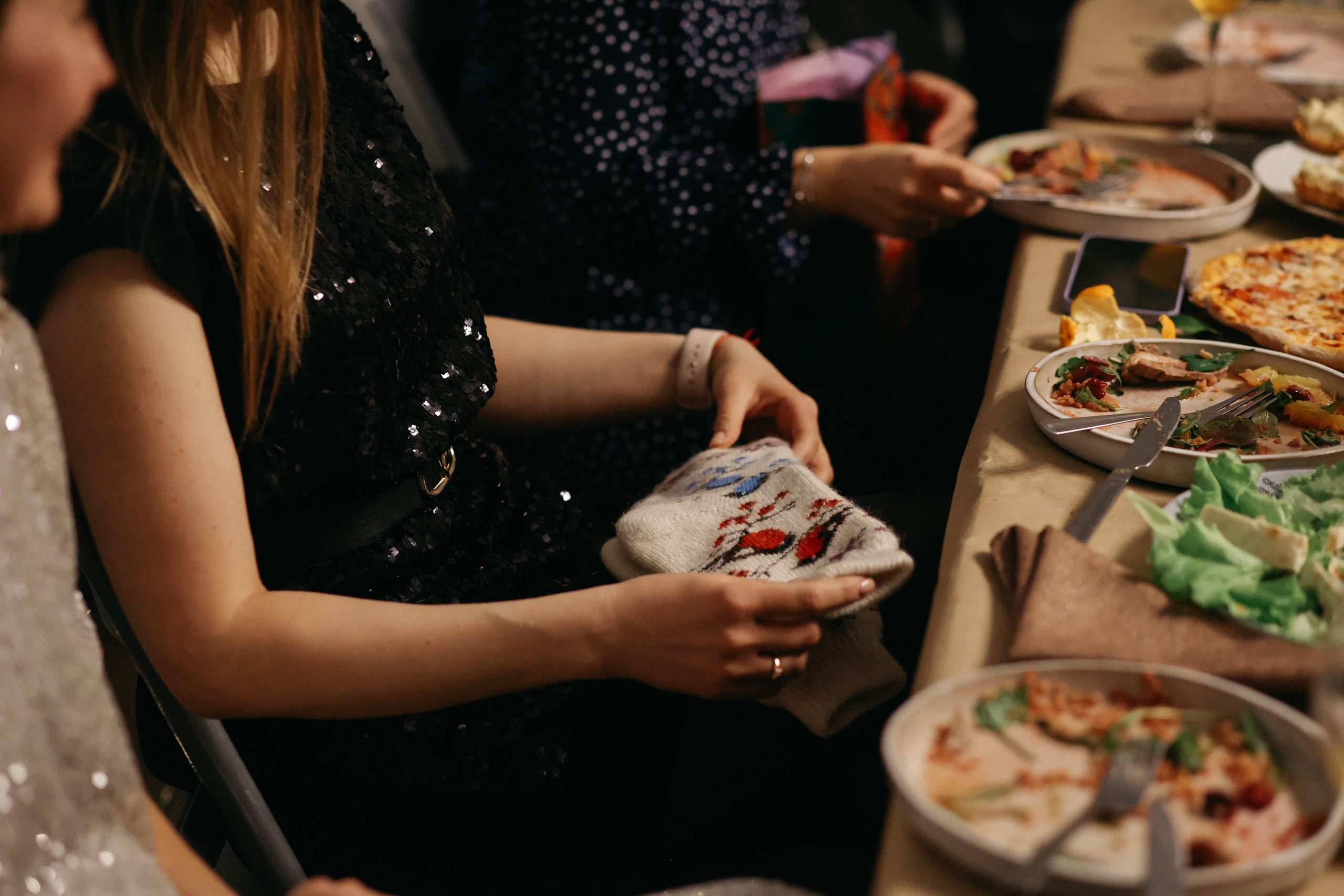 Новогодний ужин. Свадебный фотограф Полина Мишуринская