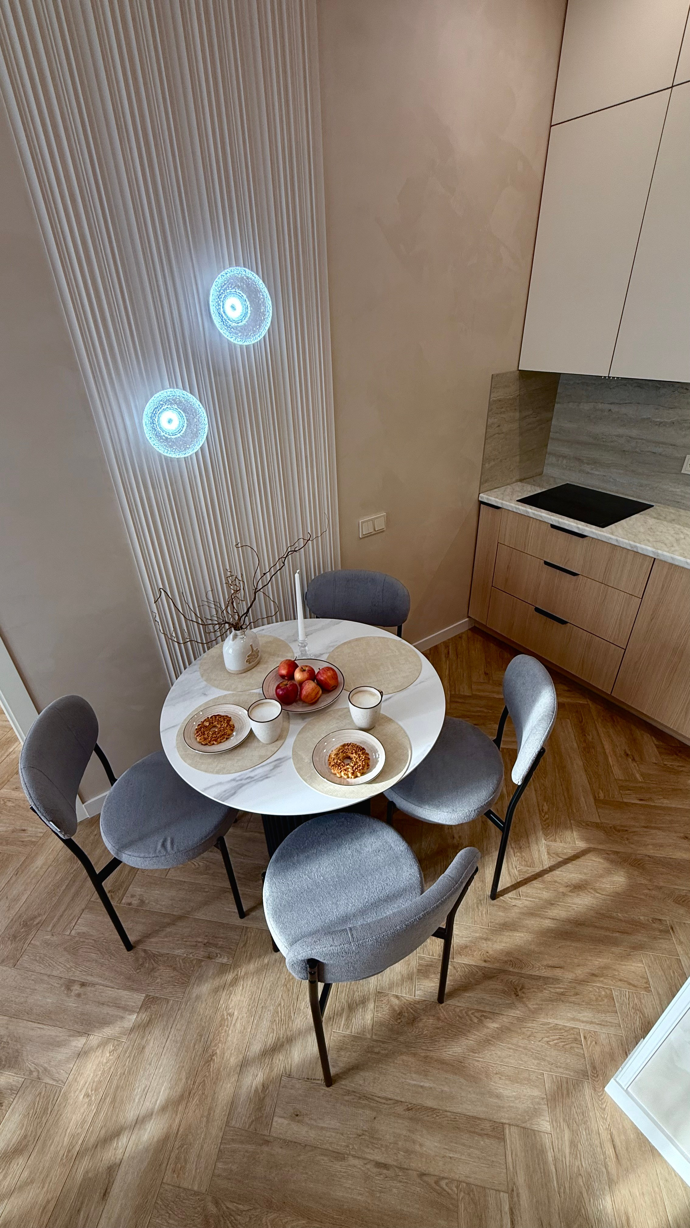 ЖК ID Park Pobedy. Квартира на сачу в долгосрочную аренду уровня комфорт плюс. Дизайн-студия интерьеров Юлии Ивановой