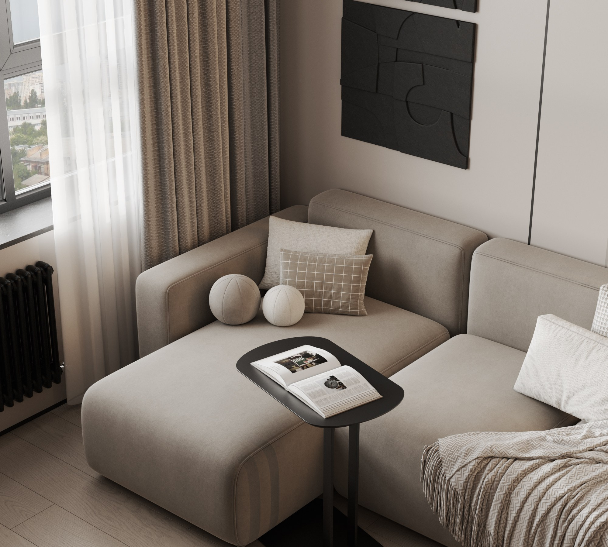 Квартира 40 м². Интерьерная 3D Визуализация