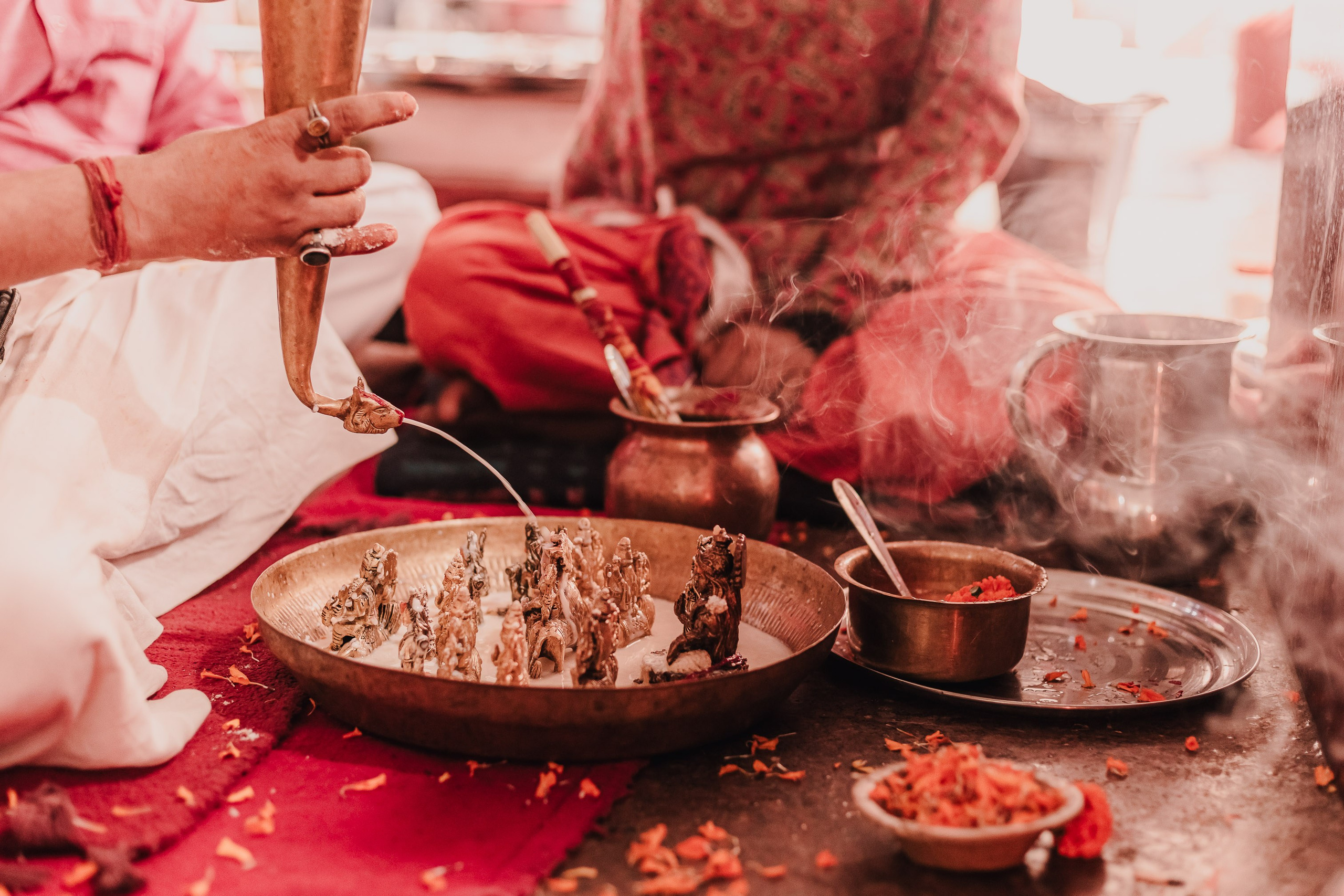 Lakshmi pooja in India. Mariam Bagdasaryan