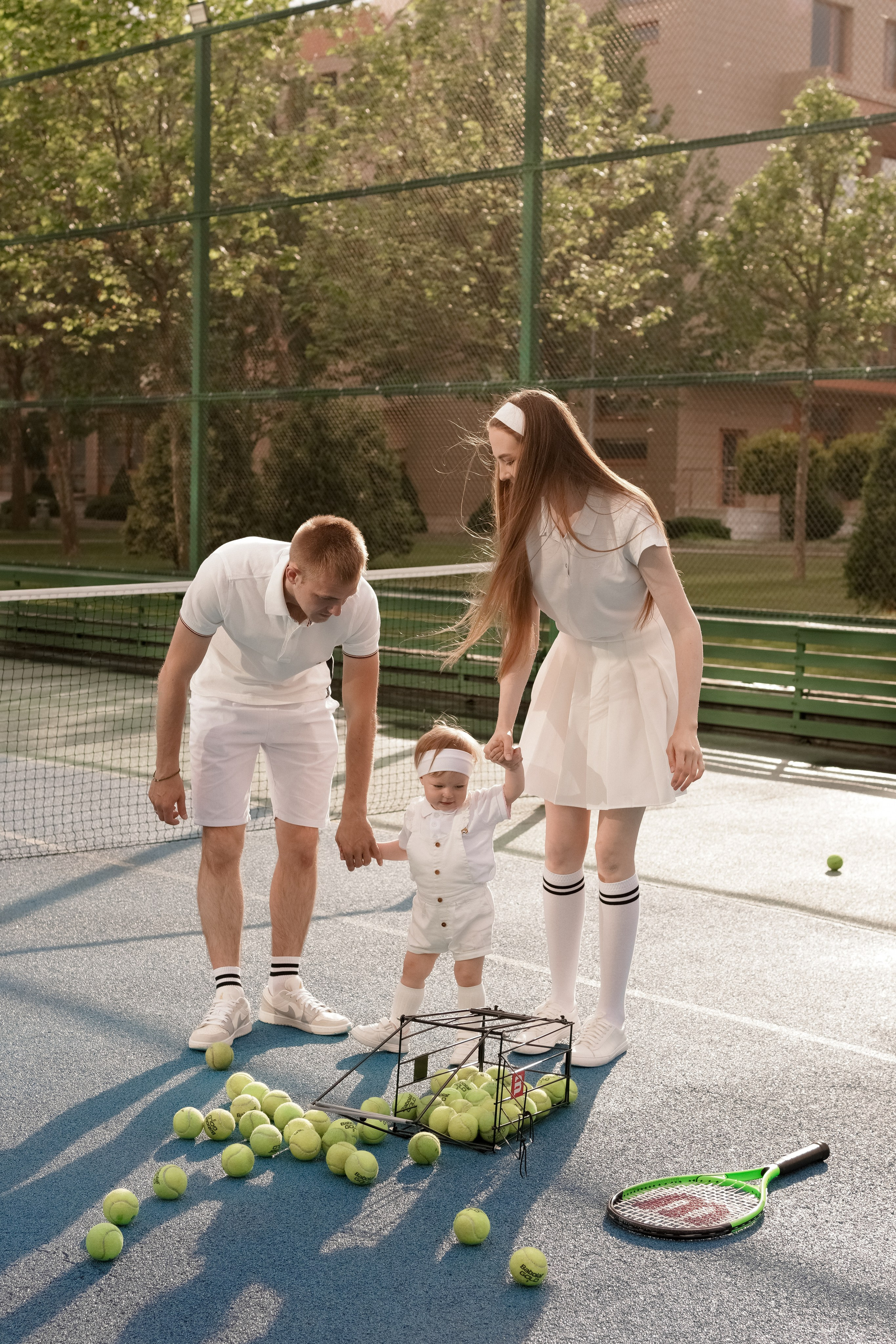 Теннис с семьей. Свадебный и семейный фотограф Афанасьева Анна в Кисловодске