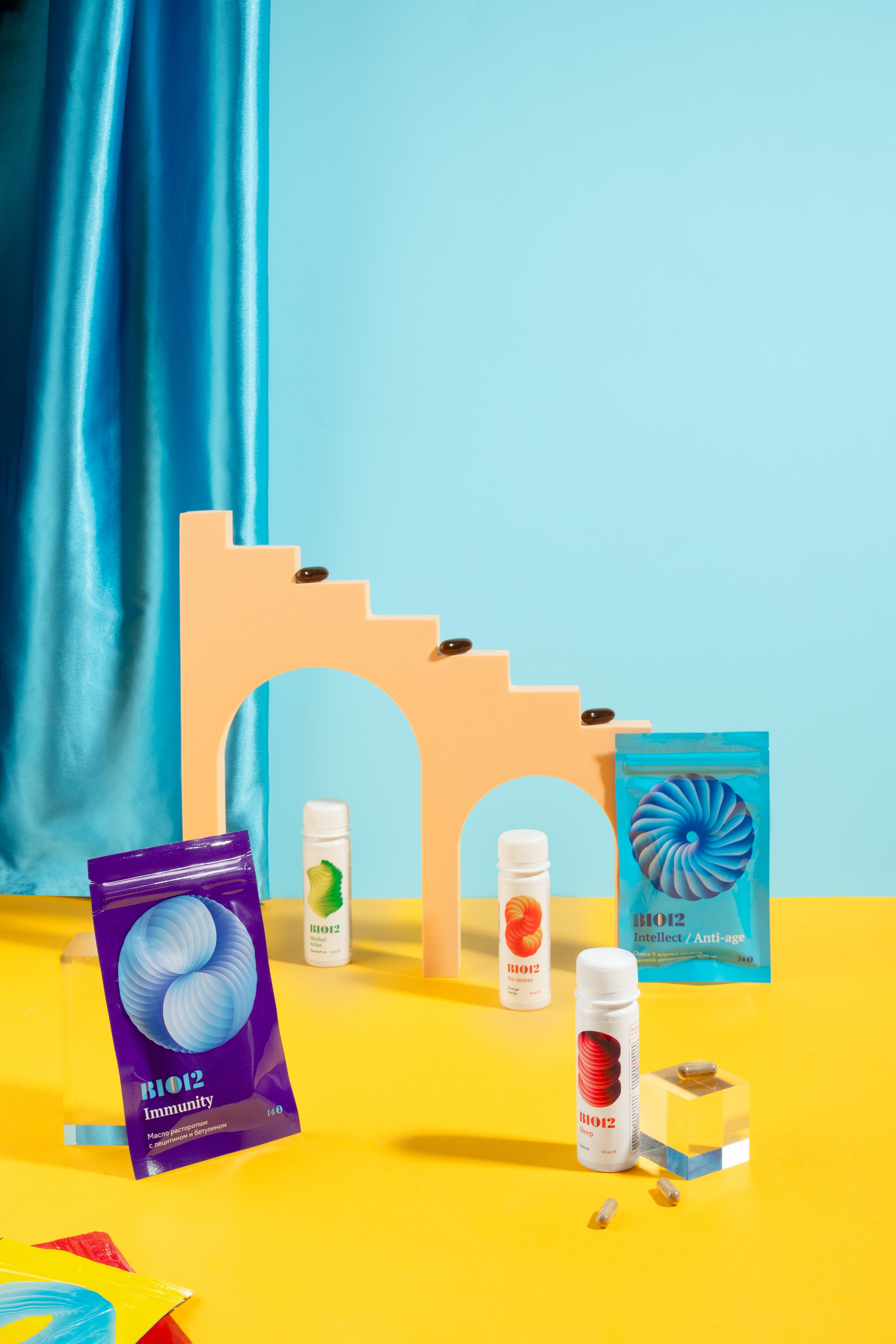 БАДы. Предметный фотограф в Москве Мария Игнатенко. Нейрофото, ретушь, сет-дизайн