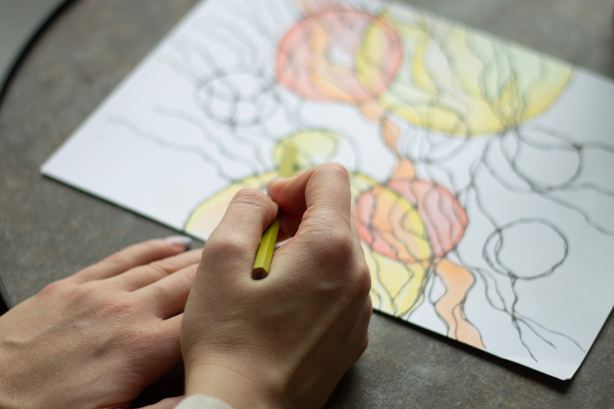 Рисование нейрографики процесс карандашом