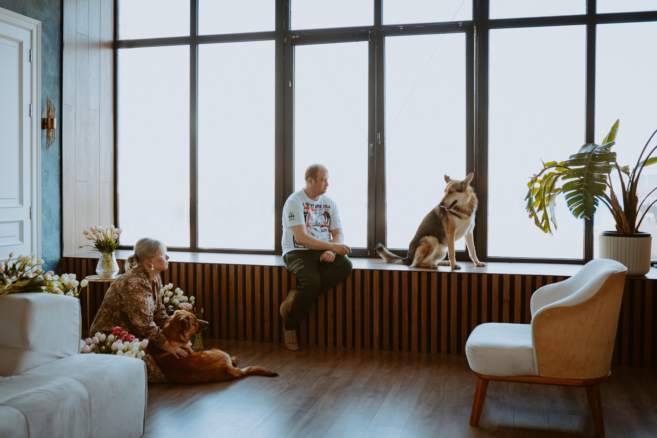 Рэй, Кузя, Ольга и Александр. Фотограф анималист в Спб недорого Олеся Майорова