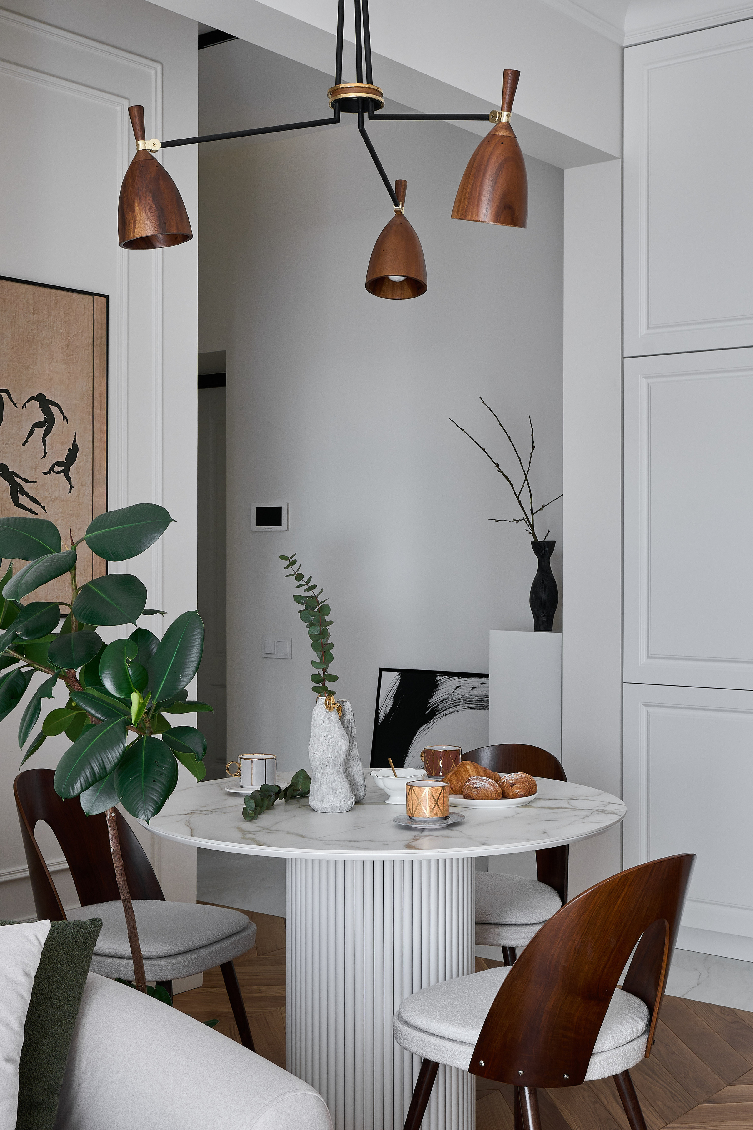 круассаны в интерьере