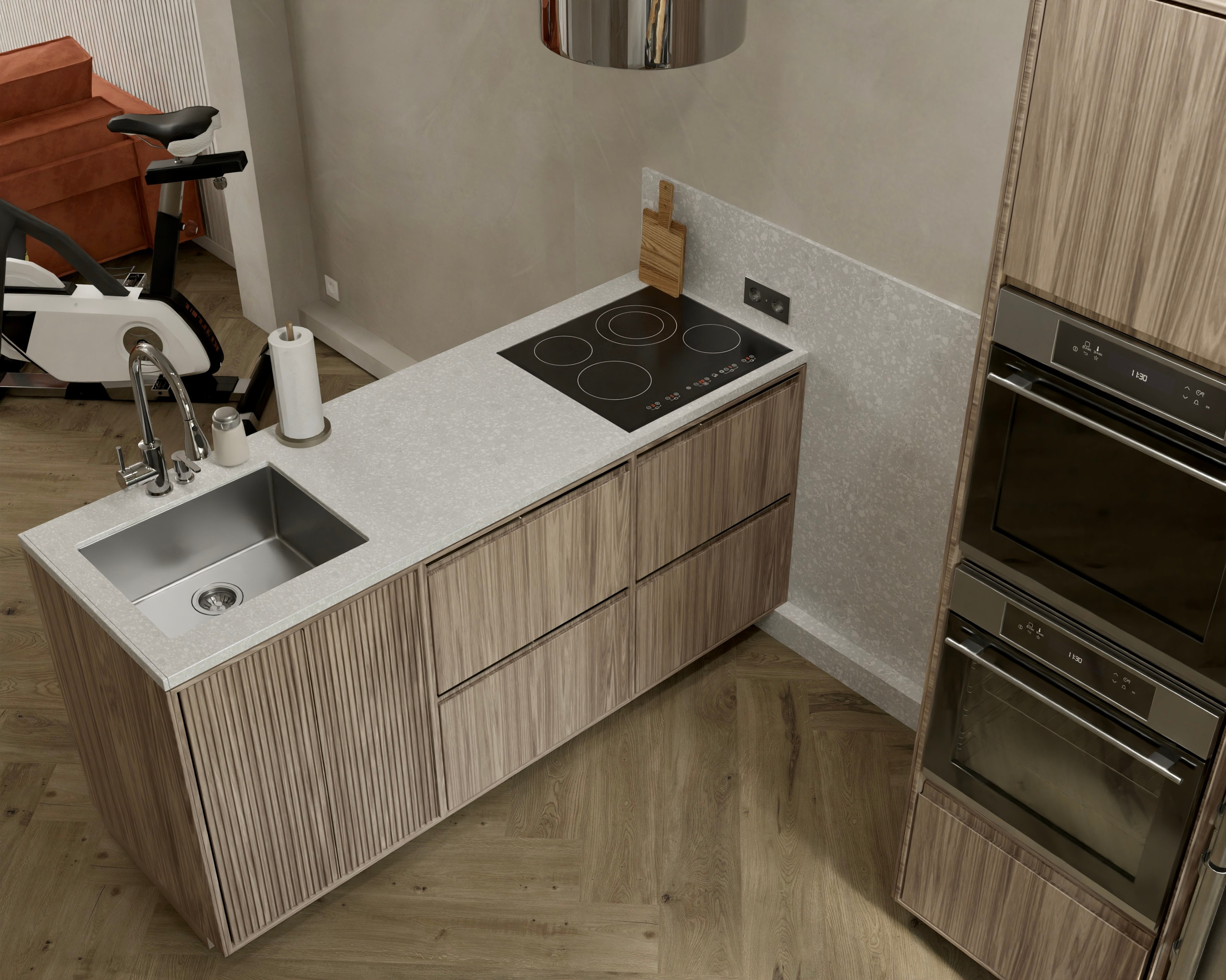 Двухкомнатная квартира — 57 м². DMDesign — студия дизайна интерьеров