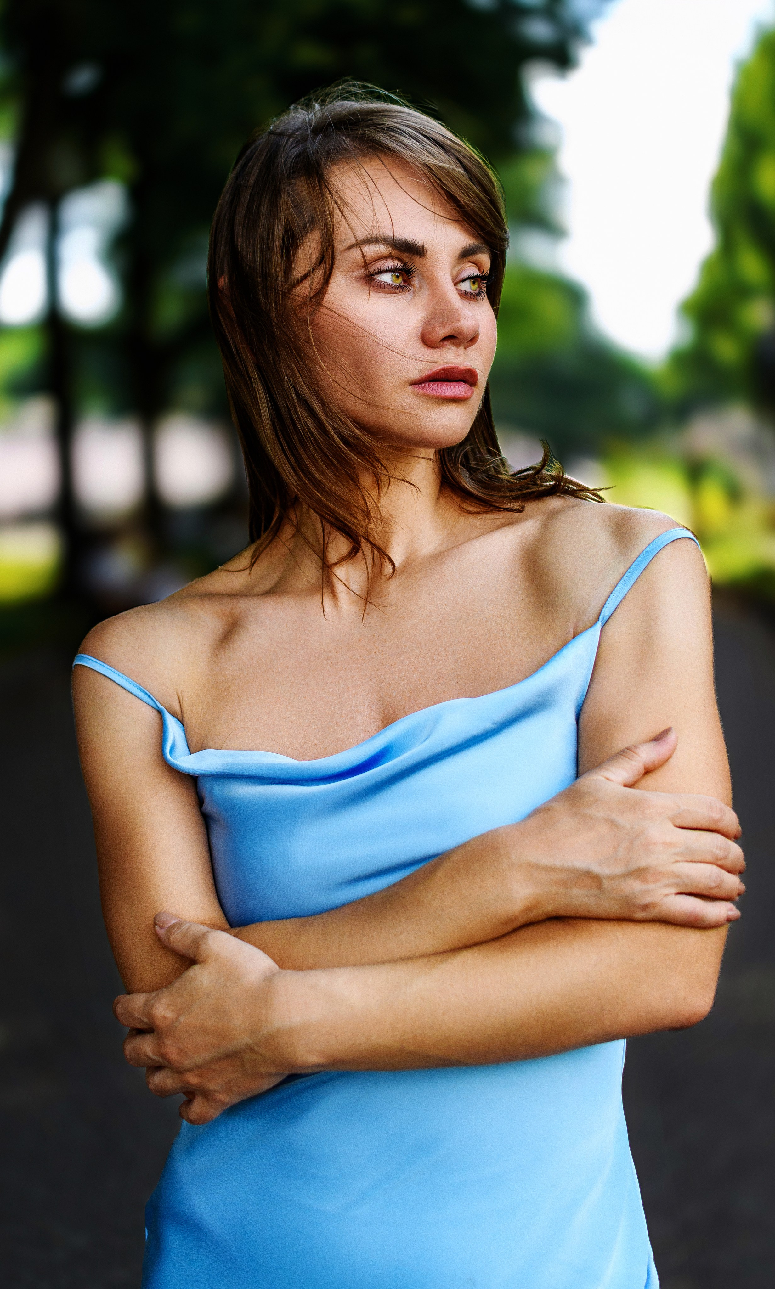 Фотосессия девушки от фотографа в Москве в парке Горького