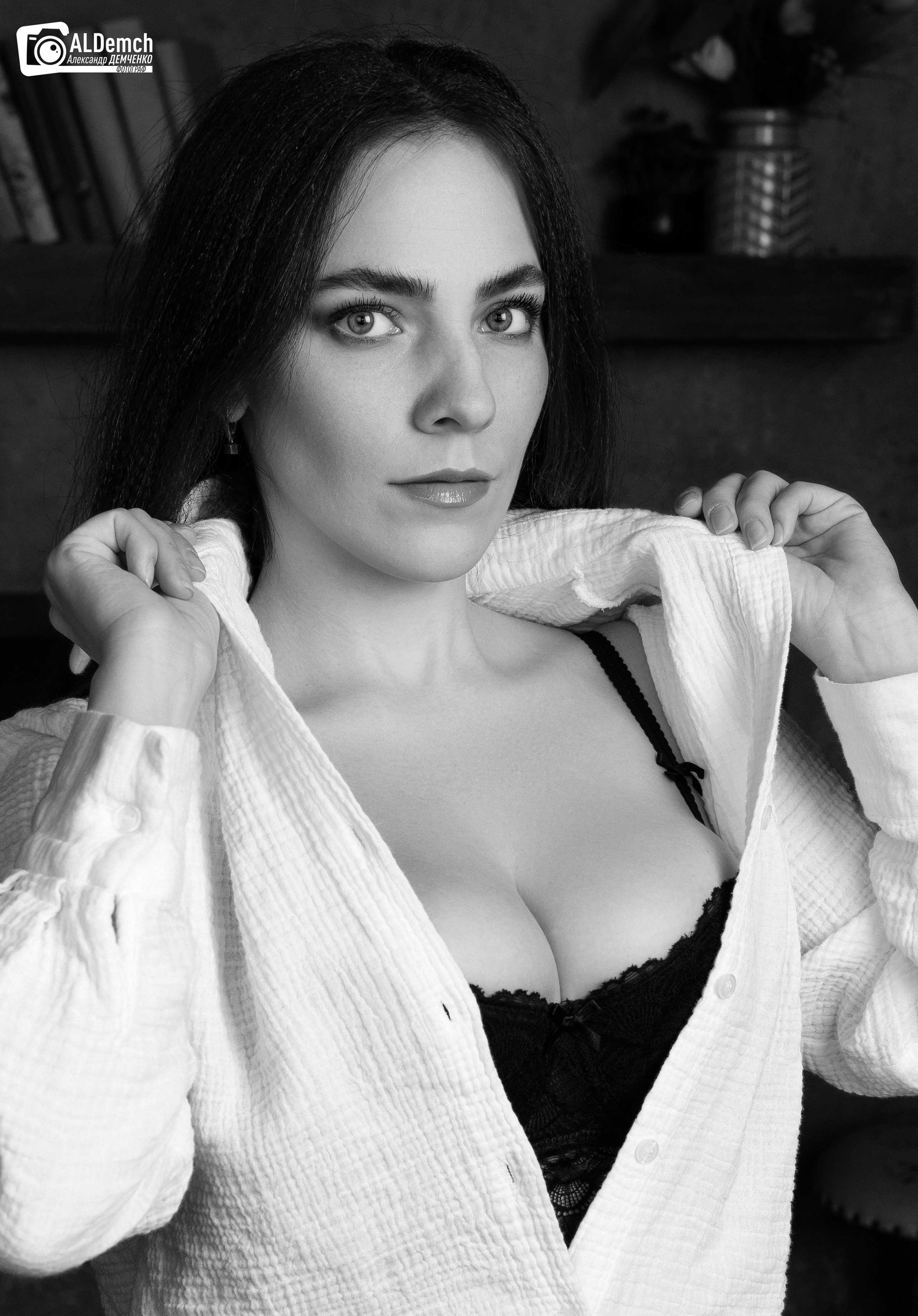 Фотосессия девушки в фотостудии в Москве на Савёловской