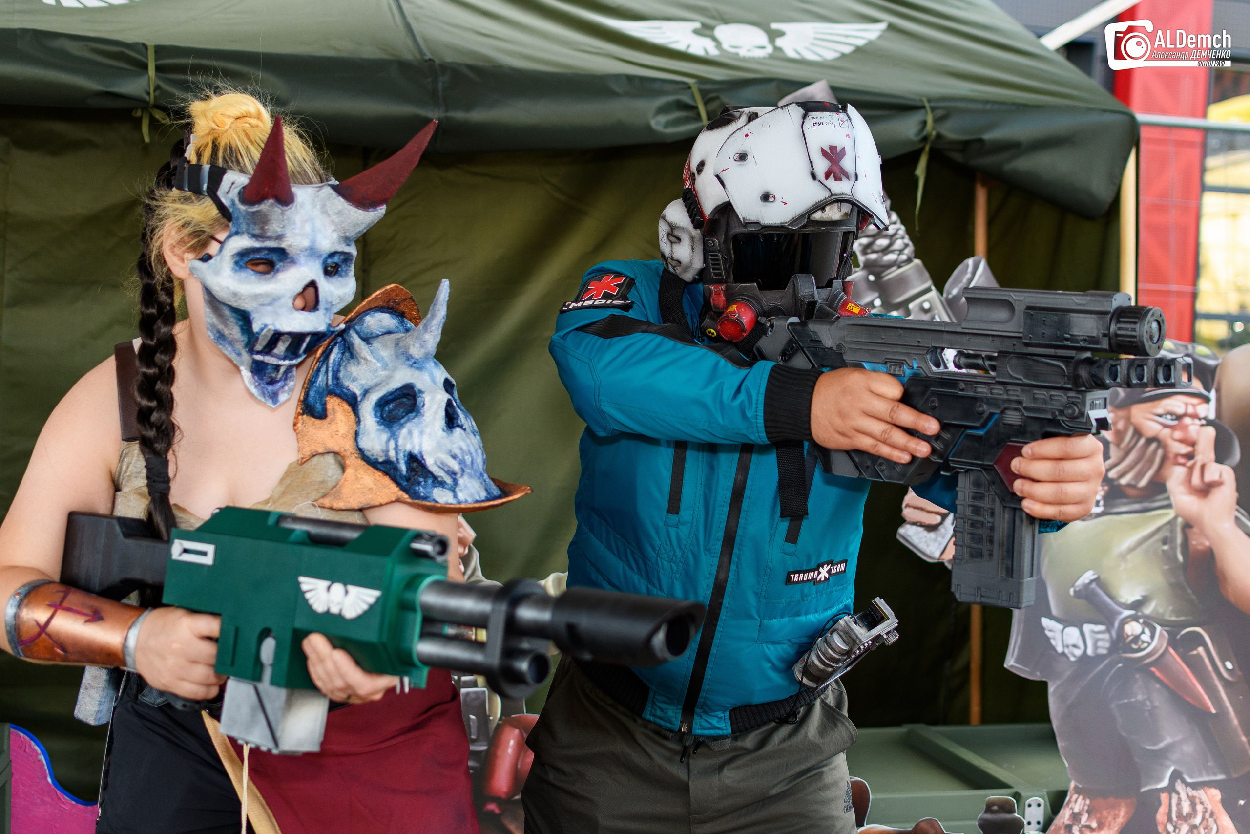 Cyberpunk 2077 Trauma Team косплей фотосессия в Москве