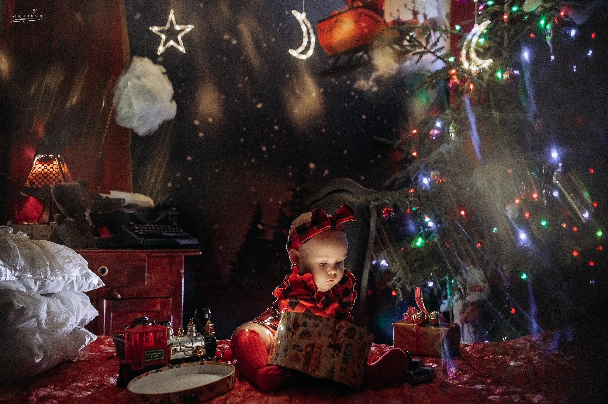 Новогодняя фотостудия в Дубне Кимрах Талдоме. Свадебный фотограф в Дубне Алексей Фонарёв