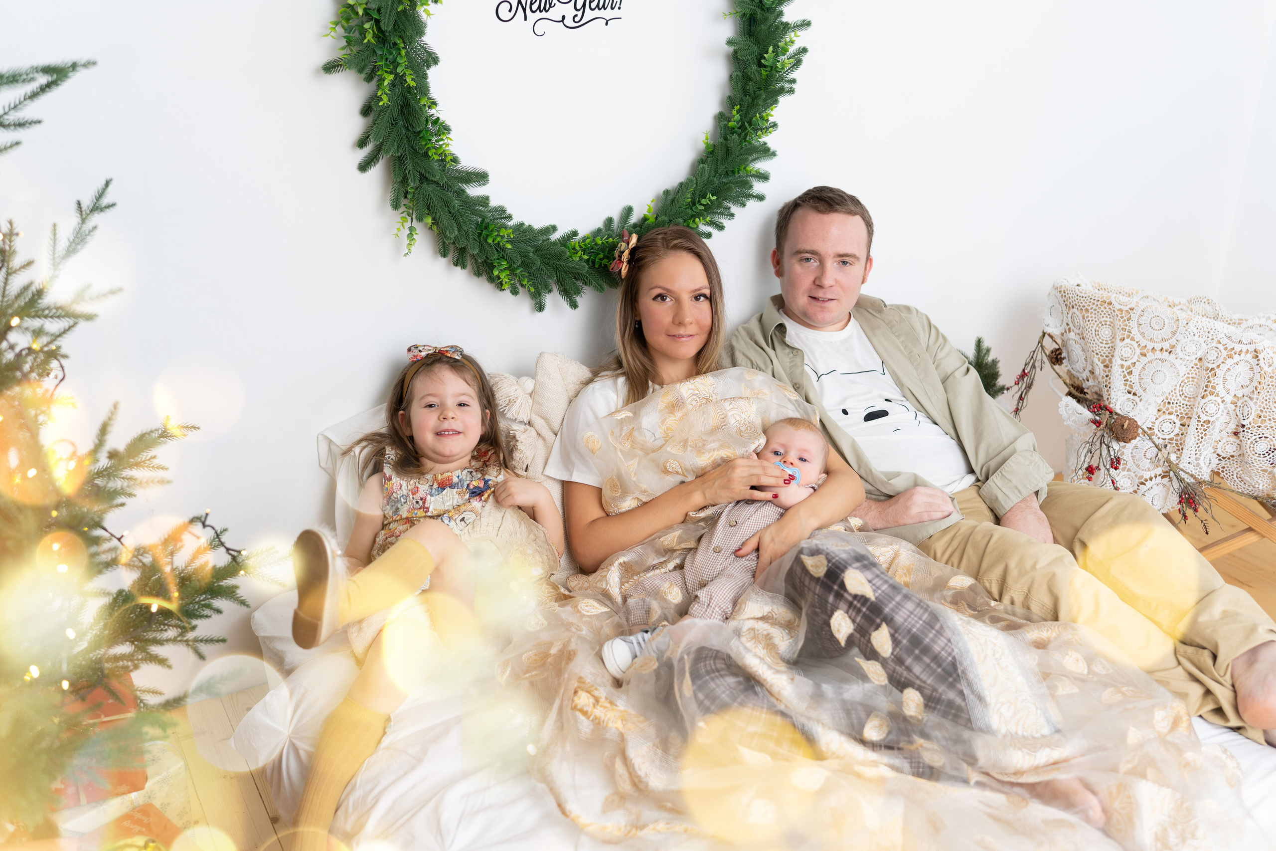 Семейная, Новогодняя, фотосессия. (Майкл, Амелия, Лариса, Данеил). Семейный фотограф в Москве Светлана Немкина
