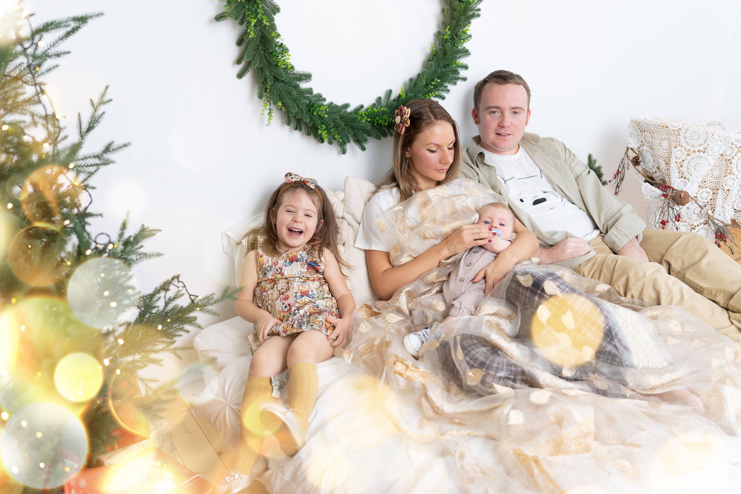 Семейная, Новогодняя, фотосессия. (Майкл, Амелия, Лариса, Данеил). Семейный фотограф в Москве Светлана Немкина