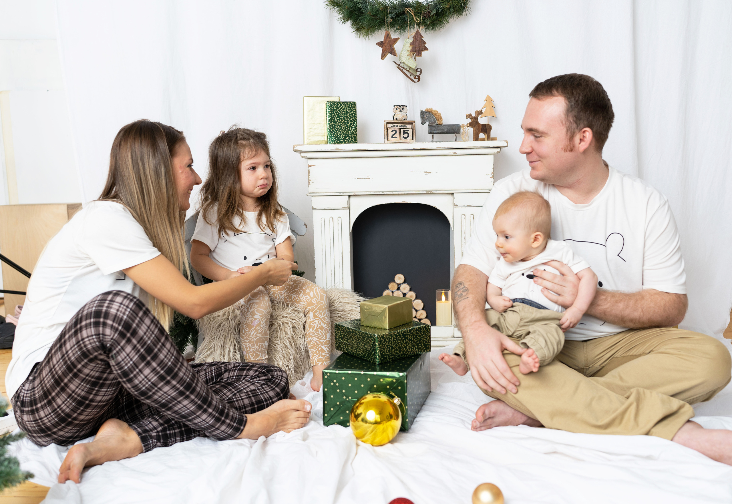 Семейная, Новогодняя, фотосессия. (Майкл, Амелия, Лариса, Данеил). Семейный фотограф в Москве Светлана Немкина