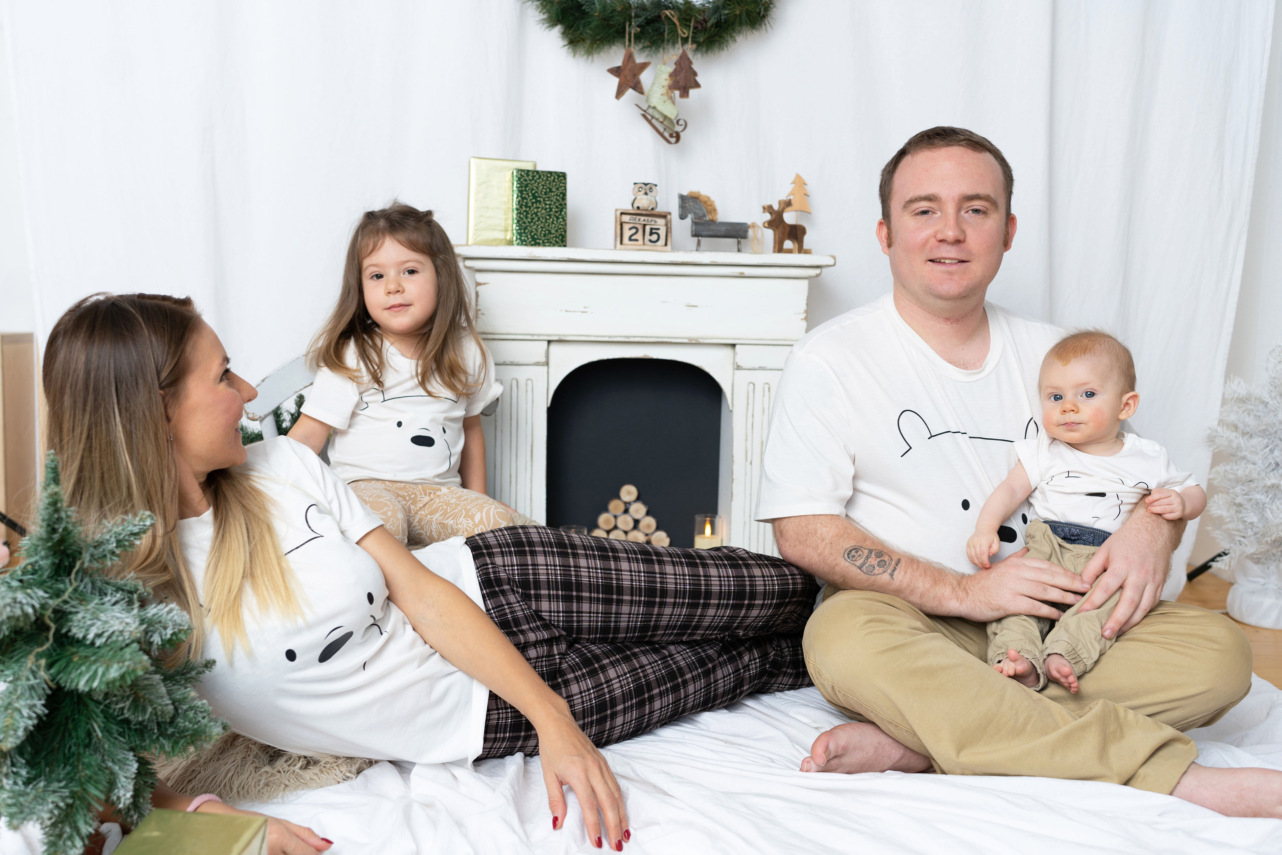 Семейная, Новогодняя, фотосессия. (Майкл, Амелия, Лариса, Данеил). Семейный фотограф в Москве Светлана Немкина