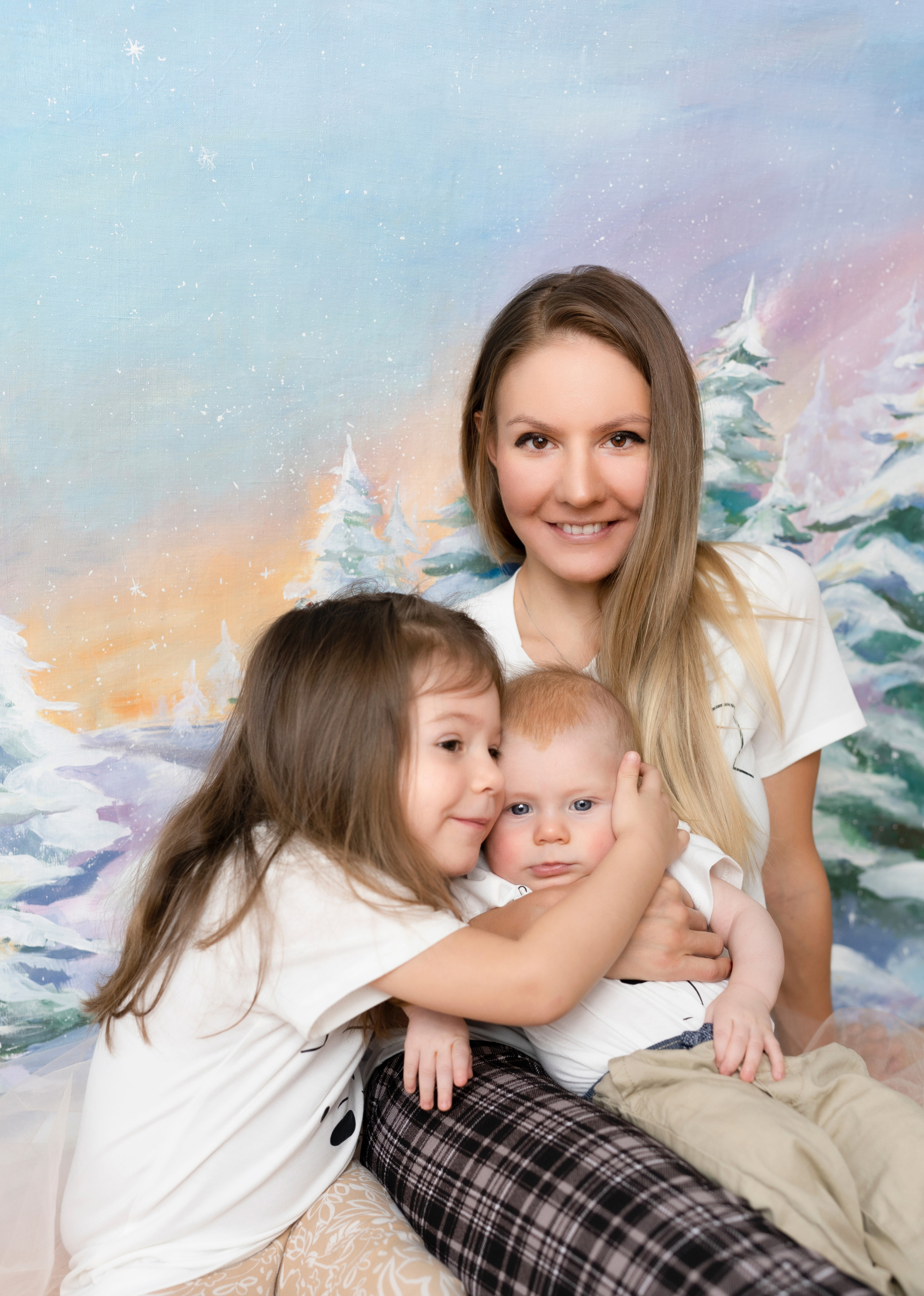 Семейная, Новогодняя, фотосессия. (Майкл, Амелия, Лариса, Данеил). Семейный фотограф в Москве Светлана Немкина