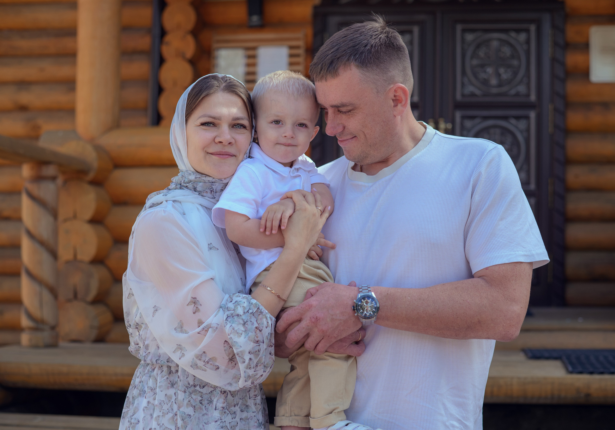 Крещение Витюши в храме священномученника Амфилохия. Фотографы крещения/венчания  Красноярск Татьяна и Вячеслав Переваловы