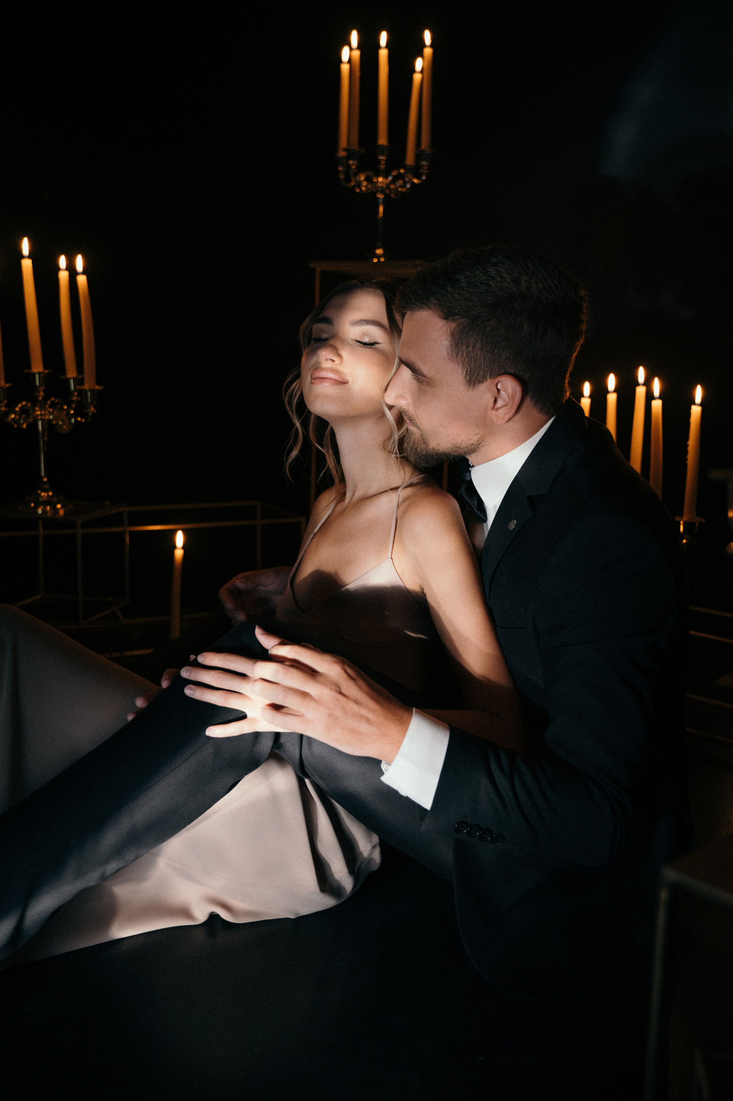 Снег. Свечи. Романтика. Свадебный фотограф Константинова Елена