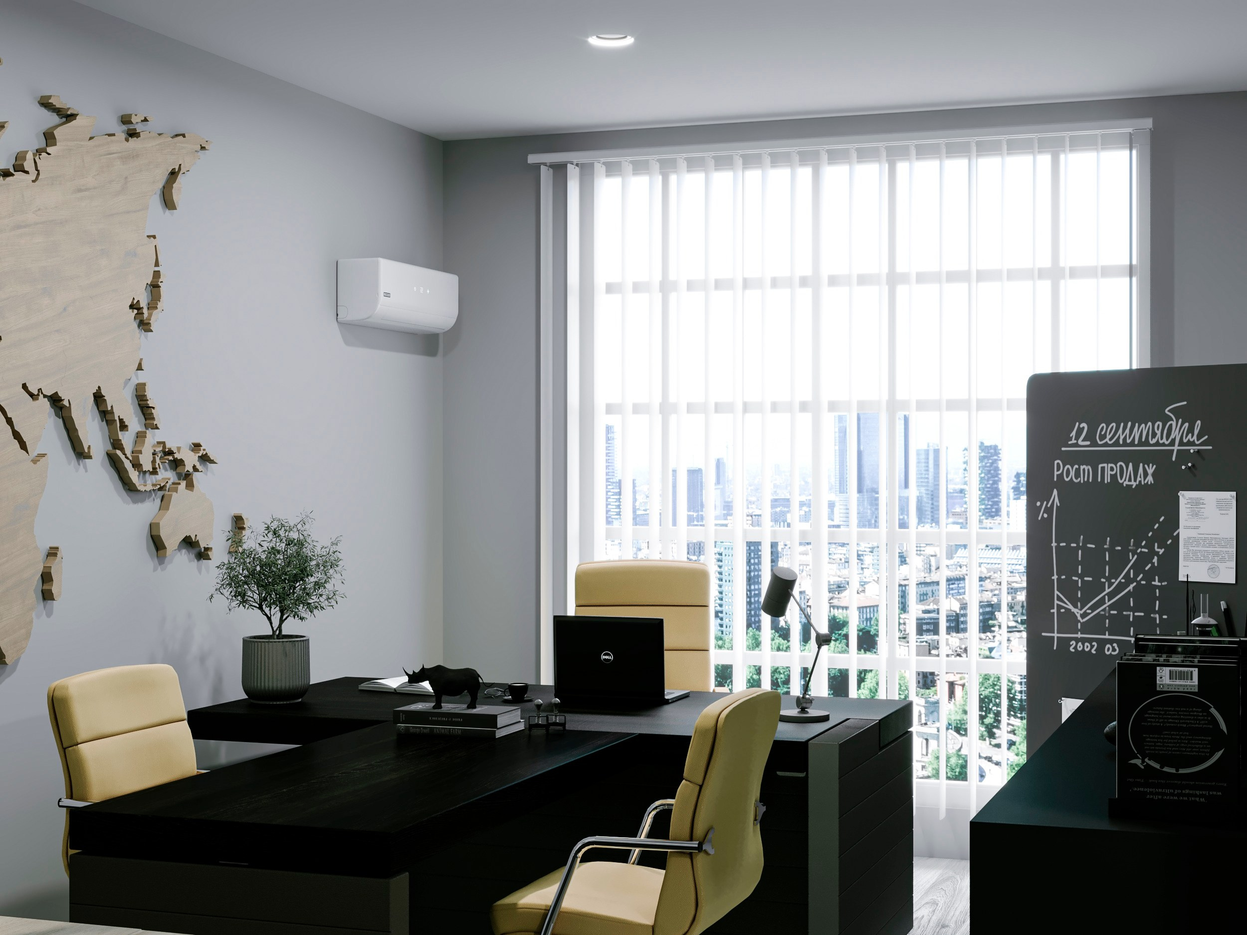 Офис продаж 30 кв. м. 3D визуализатор