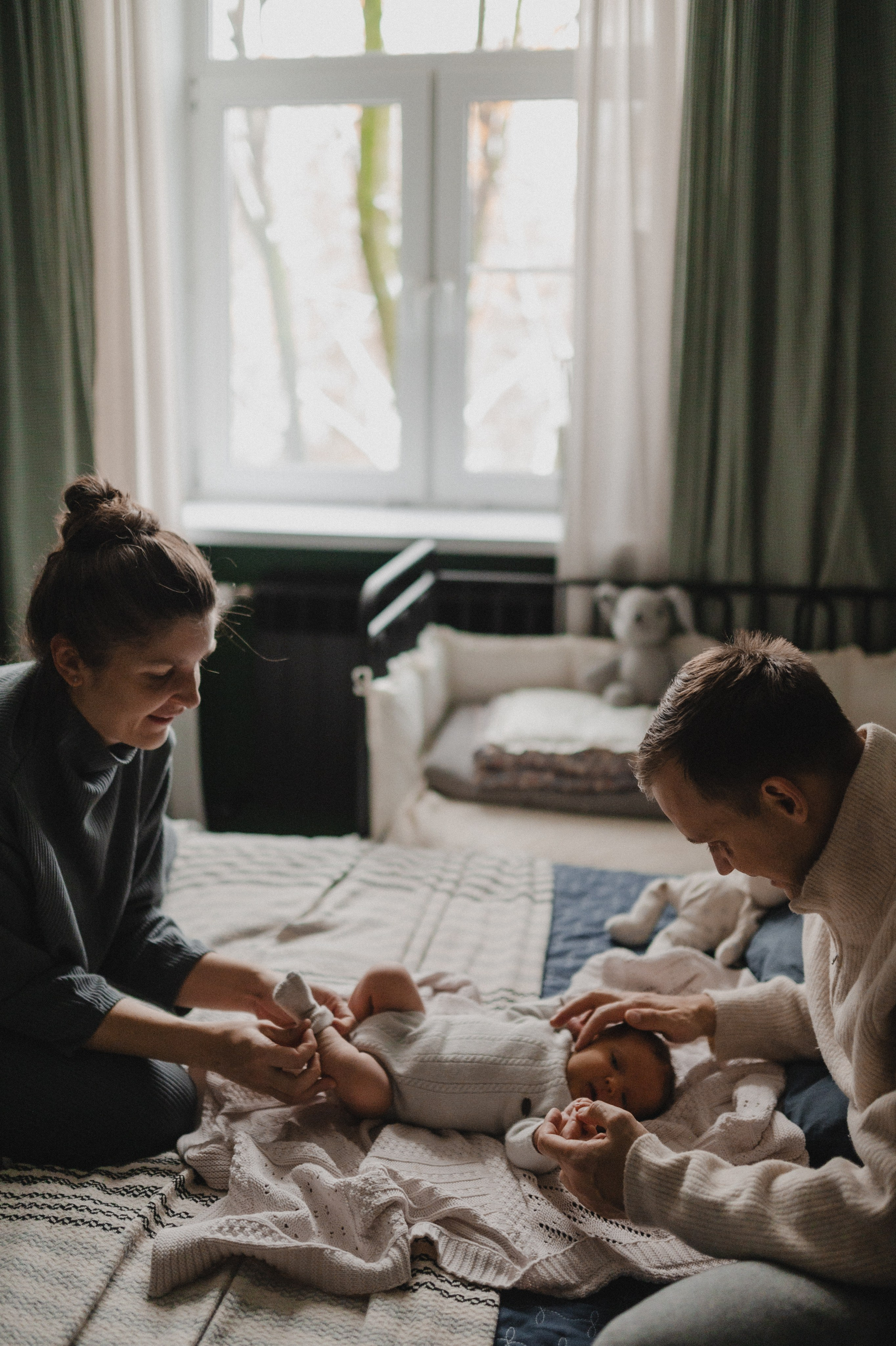 Дима, Нелли, Марк, Нина и Кира дома. Семейный и свадебный lifestyle-фотограф в Москве Мария Петрова
