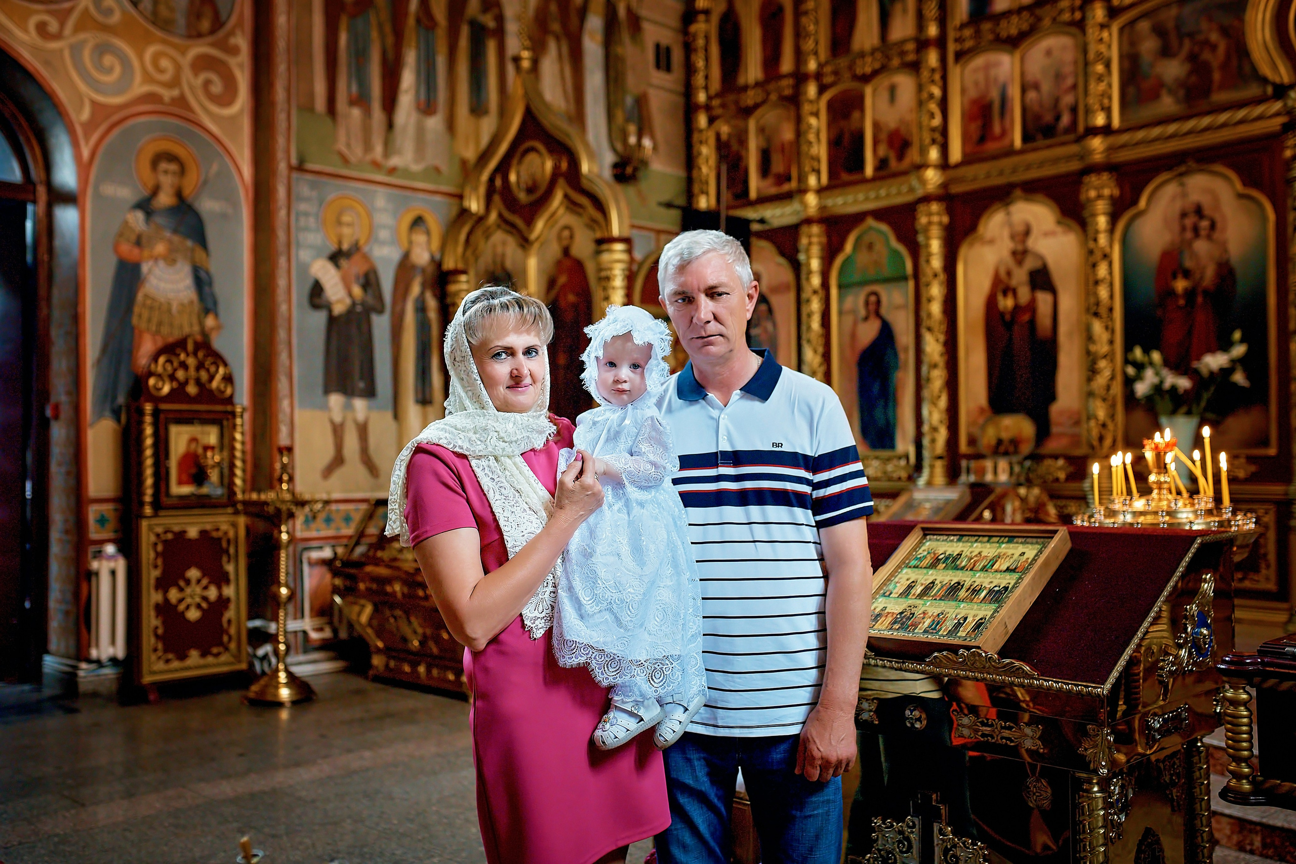 Таинство Крещения храм Георгия Победоносца г. Новоалтайск. Фотограф на Крещение и Венчание в Барнауле