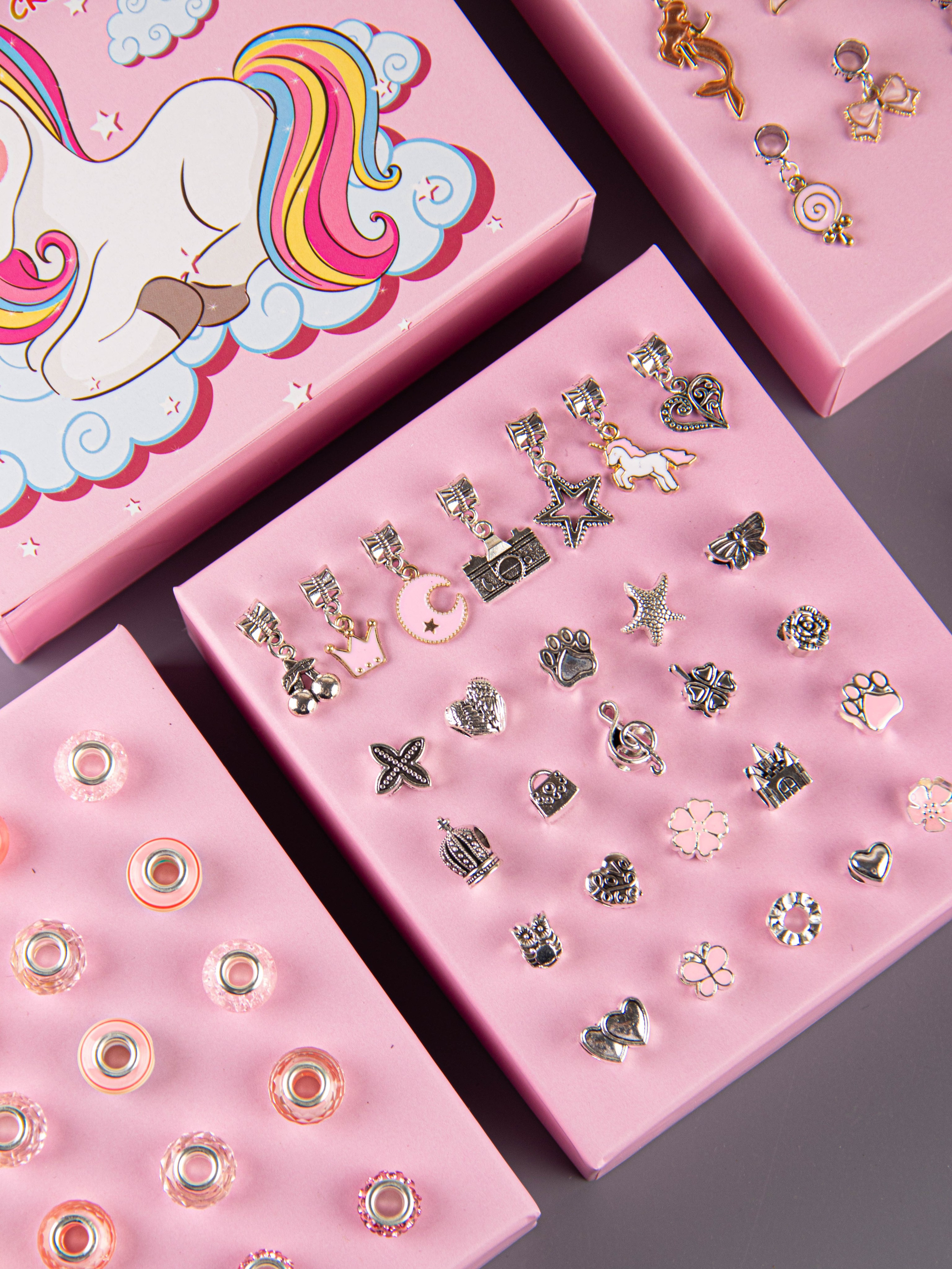 Наборы по созданию браслетов (розовый). «Матрица»