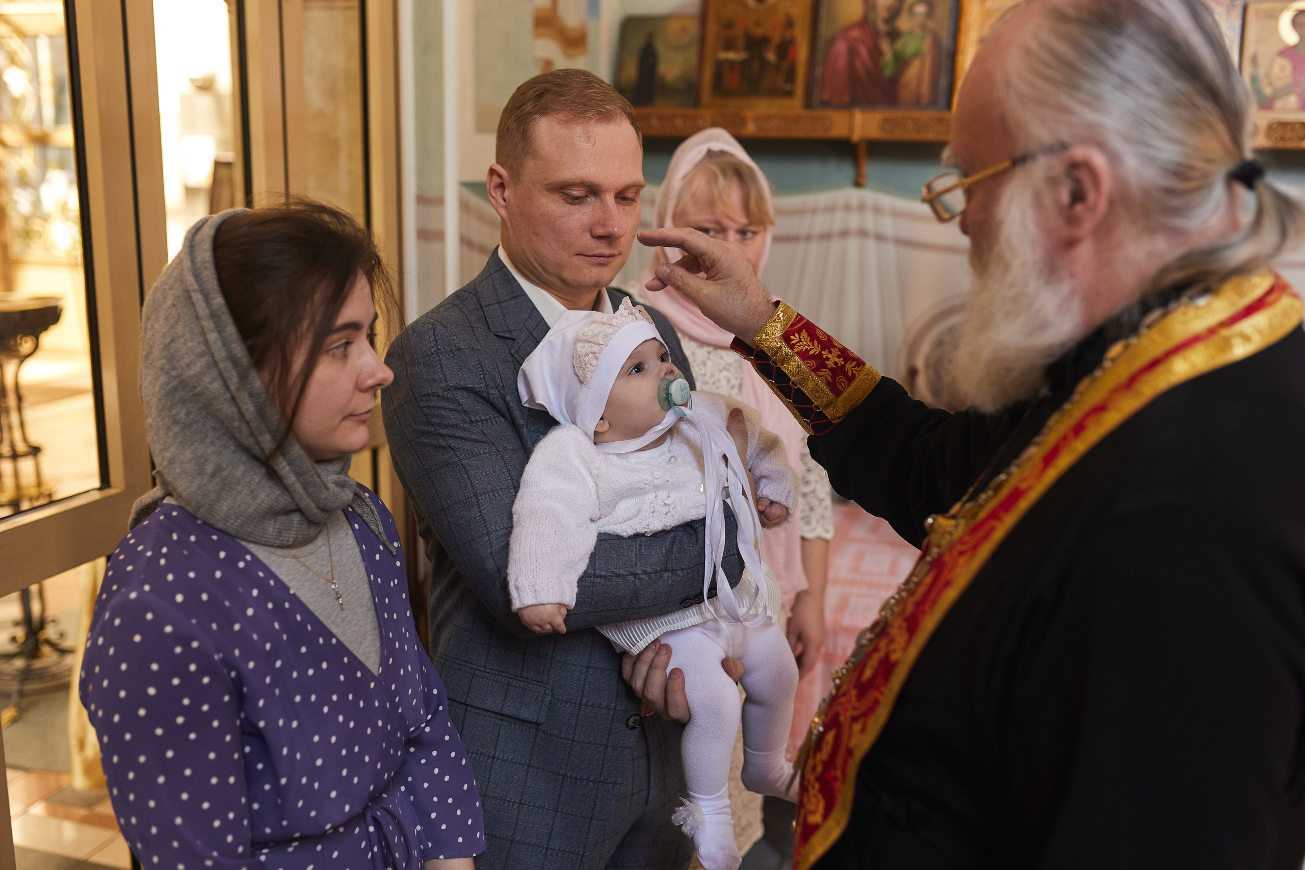 Фотосессия таинства крещения в Минске