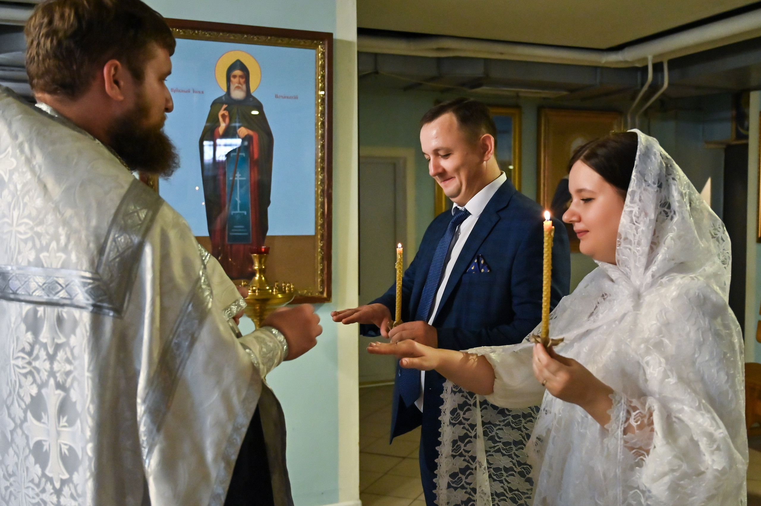 Венчание Андрей и Елена. Репортажный и свадебный фотограф в Липецке Иван Первойкин