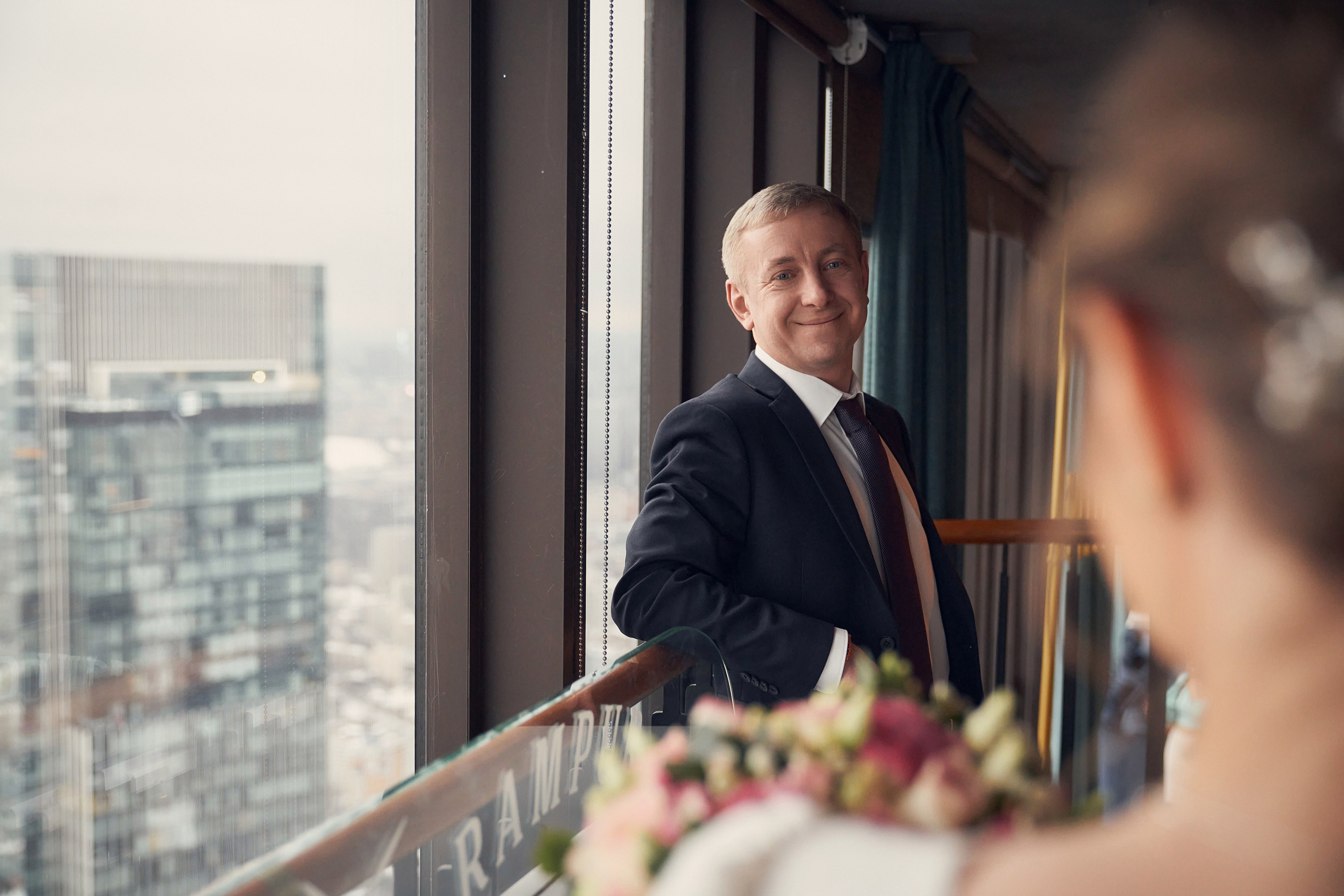 Свадебная Фотосессия в Москва-Сити, ресторан Birds