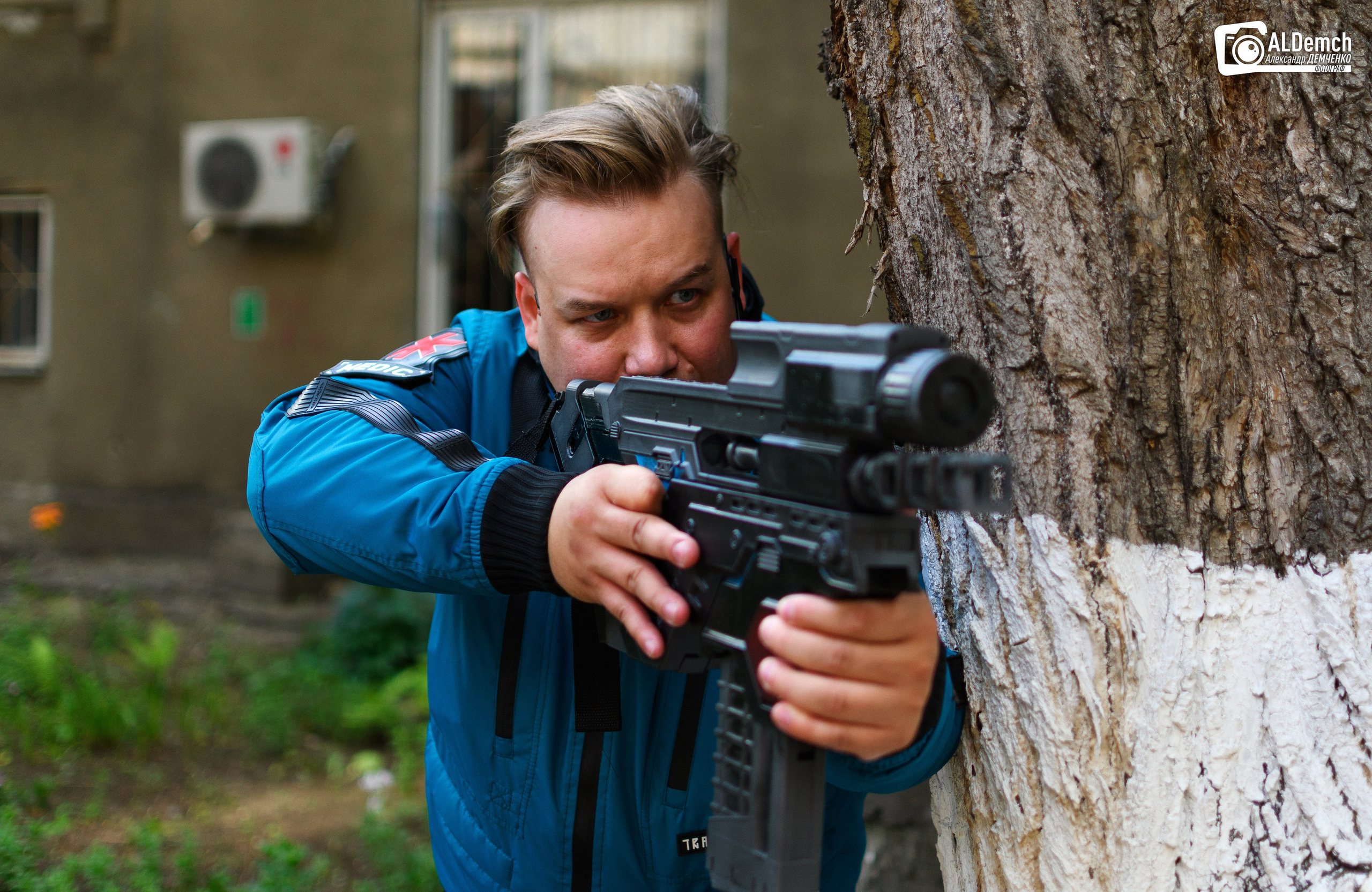 Cyberpunk 2077 Trauma Team косплей фотосессия в Москве