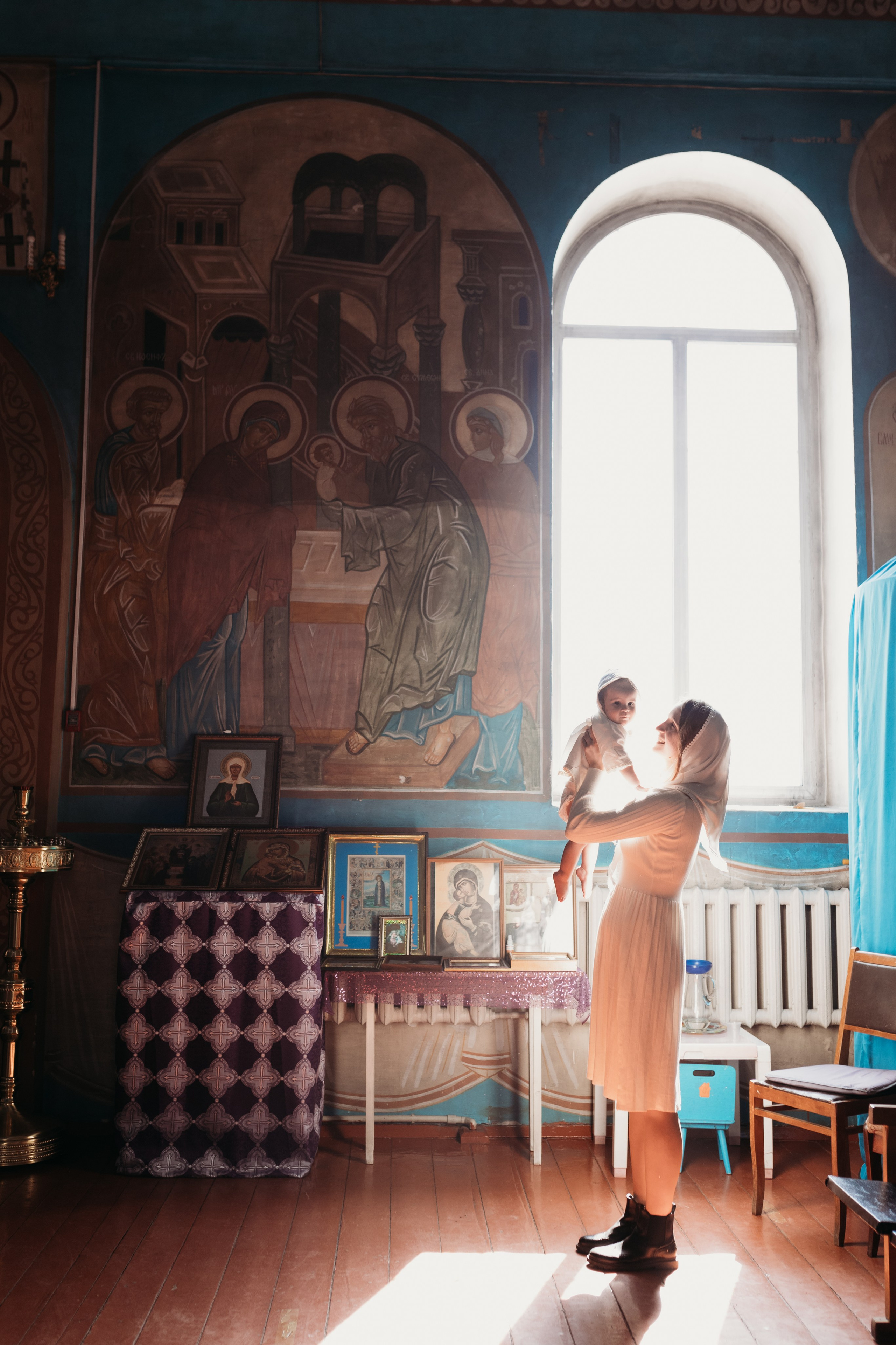 Фотосессия Крещения. Фотограф новорожденных в г. Барнаул Ренпенинг Катерина