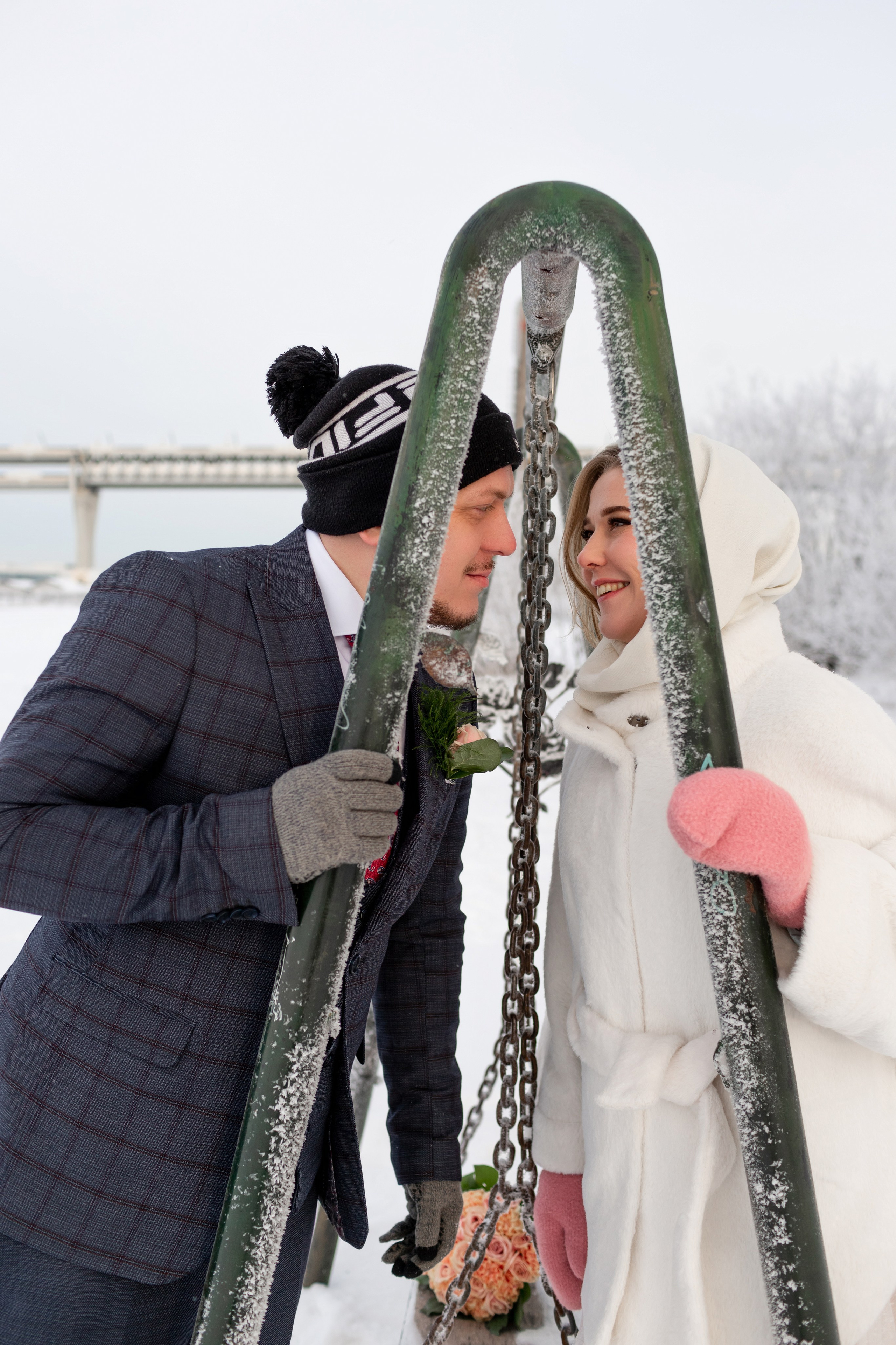 Свадебная фотосессия зимой. Свадебный фотограф Кирилл Белый