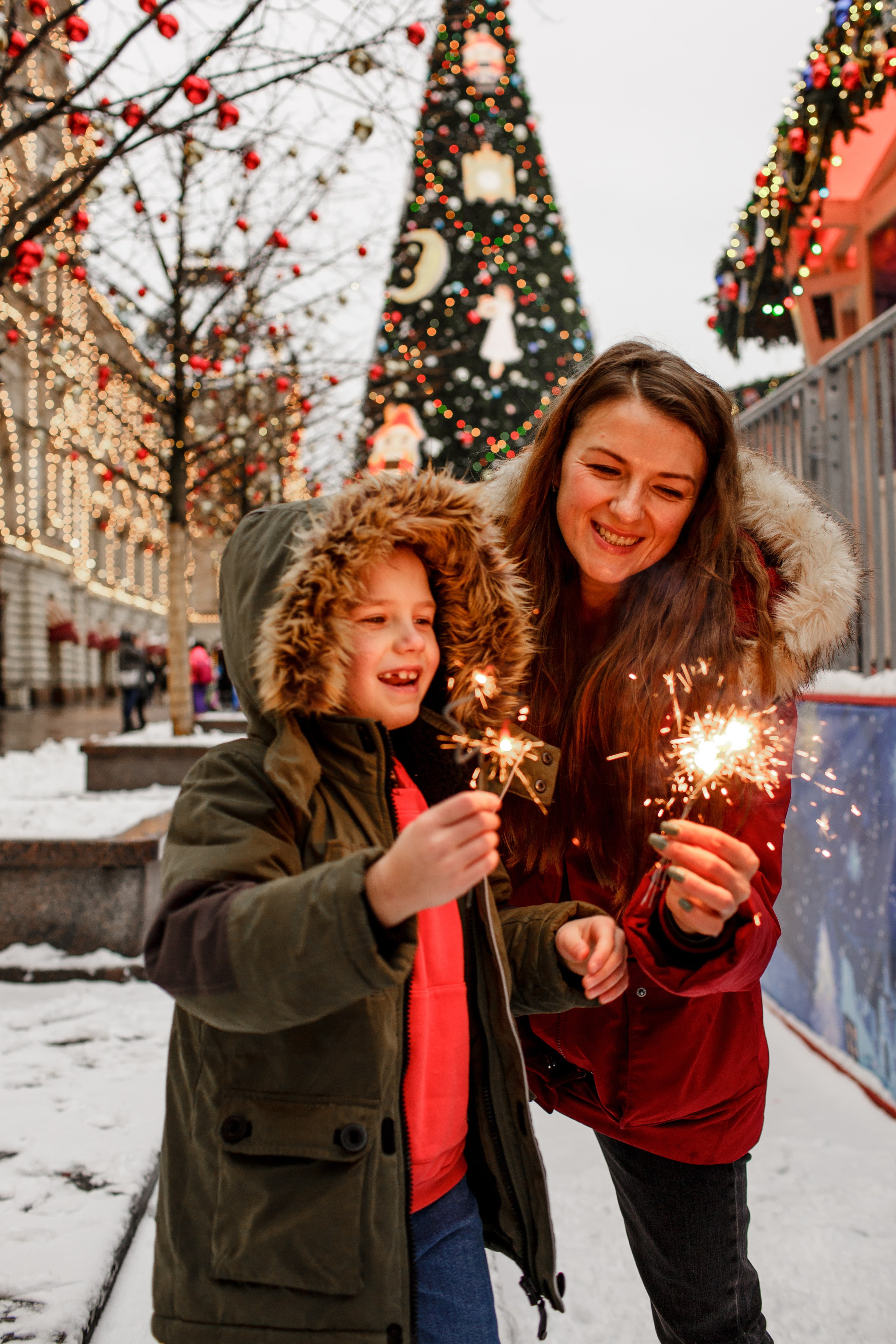 Новогодняя фотопрогулка в Москве. Свадебный фотограф Кирилл Белый