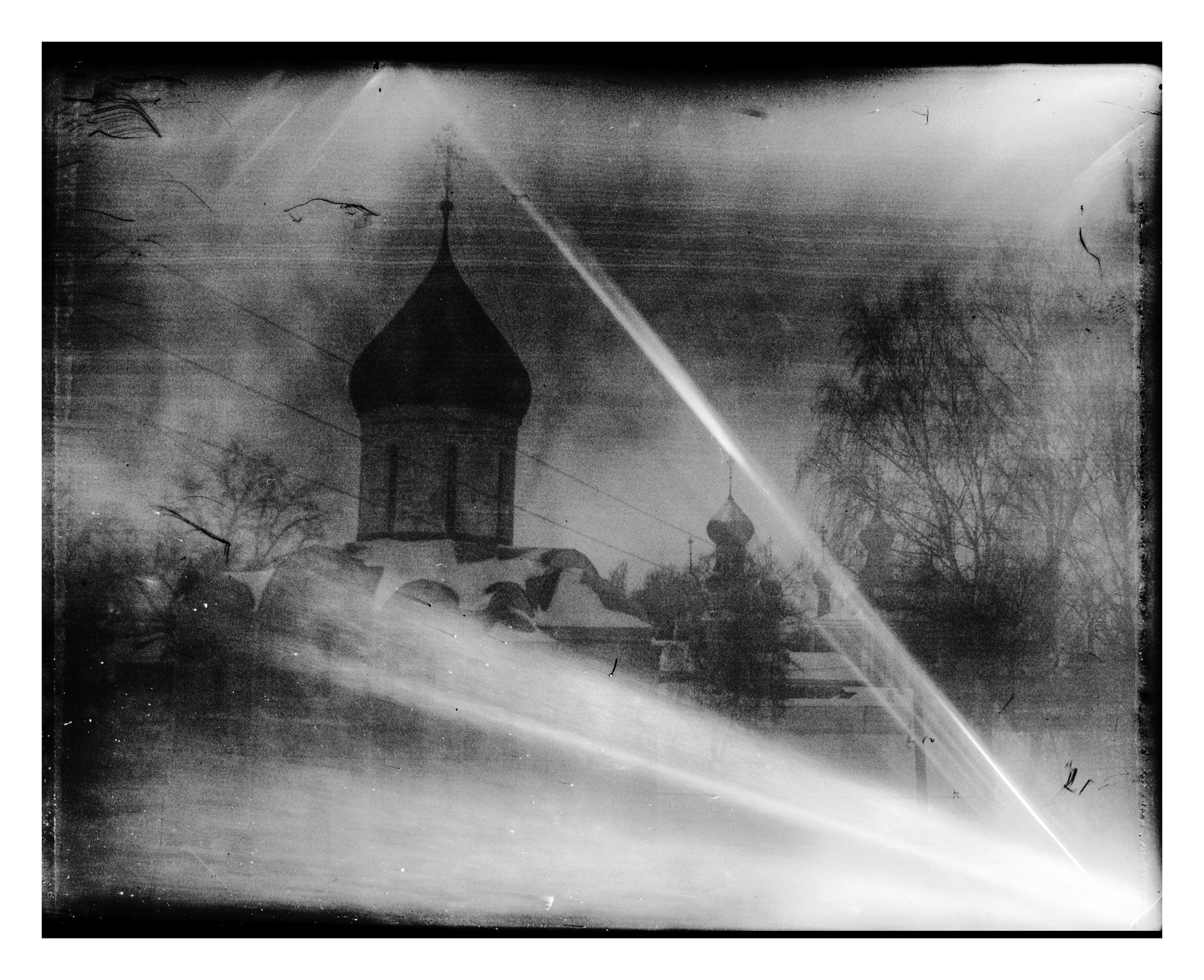 Glass plates. Darkroom aesthetics