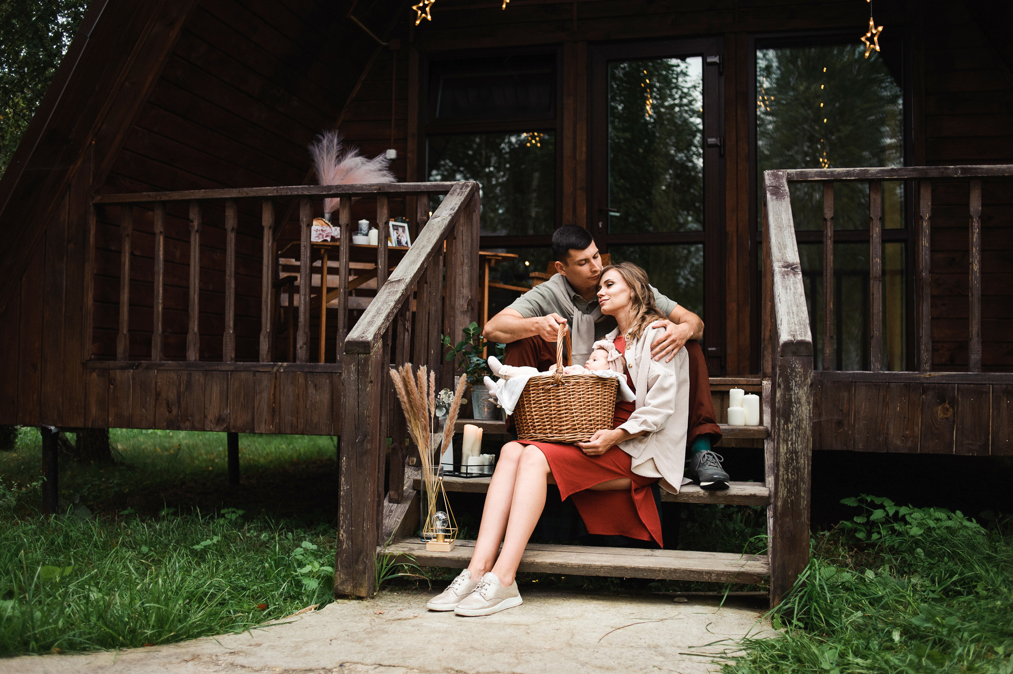 Загородная фотосессия по случаю 8 лет свадьбы для Светланы и Кости. Семейный и женский фотограф Красноярск Екатерина Пусенкова