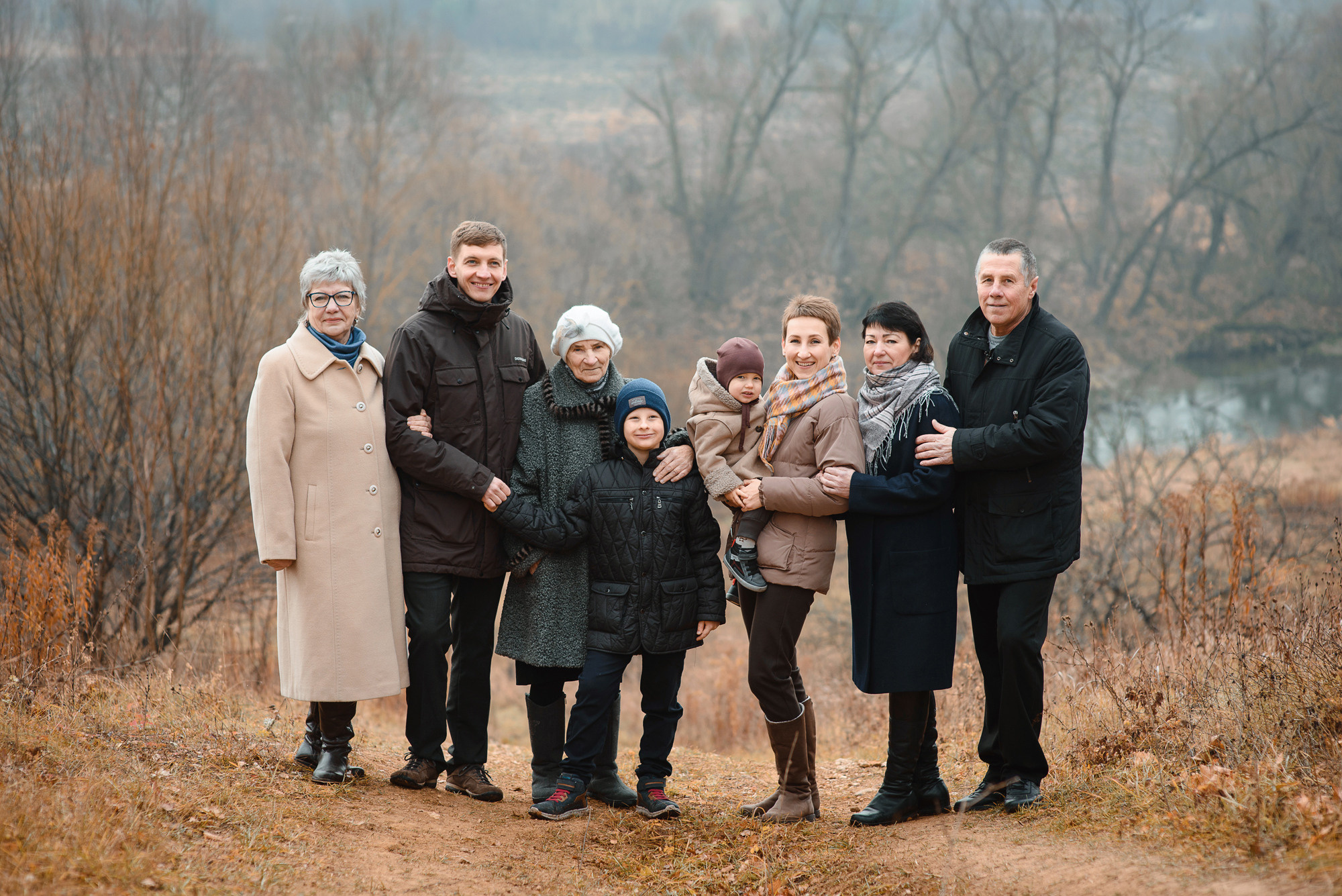 Съемка для большой семьи Юлии. Семейный и женский фотограф Красноярск Екатерина Пусенкова
