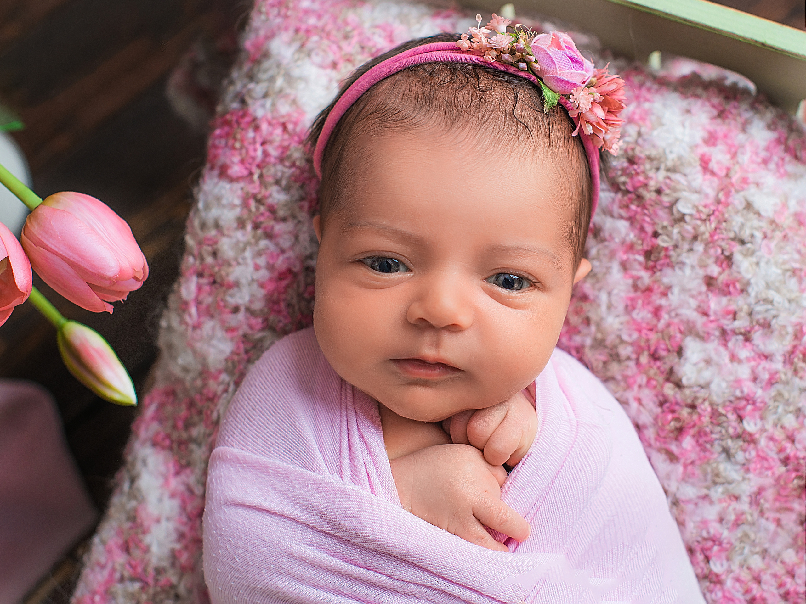 Сафия 19 дней. Фотограф новорожденных Краснодар Малышенко Надежда