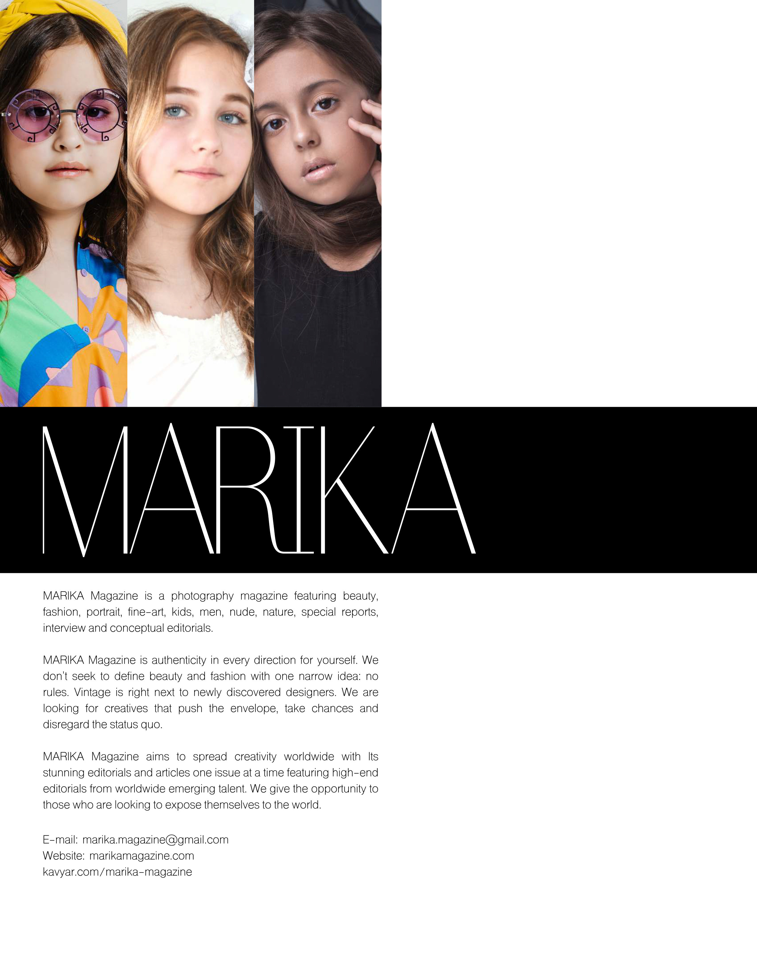 Marika Magazine KIDS. Портретный и семейный фотограф в Санкт-Петербурге Марина Никифорова