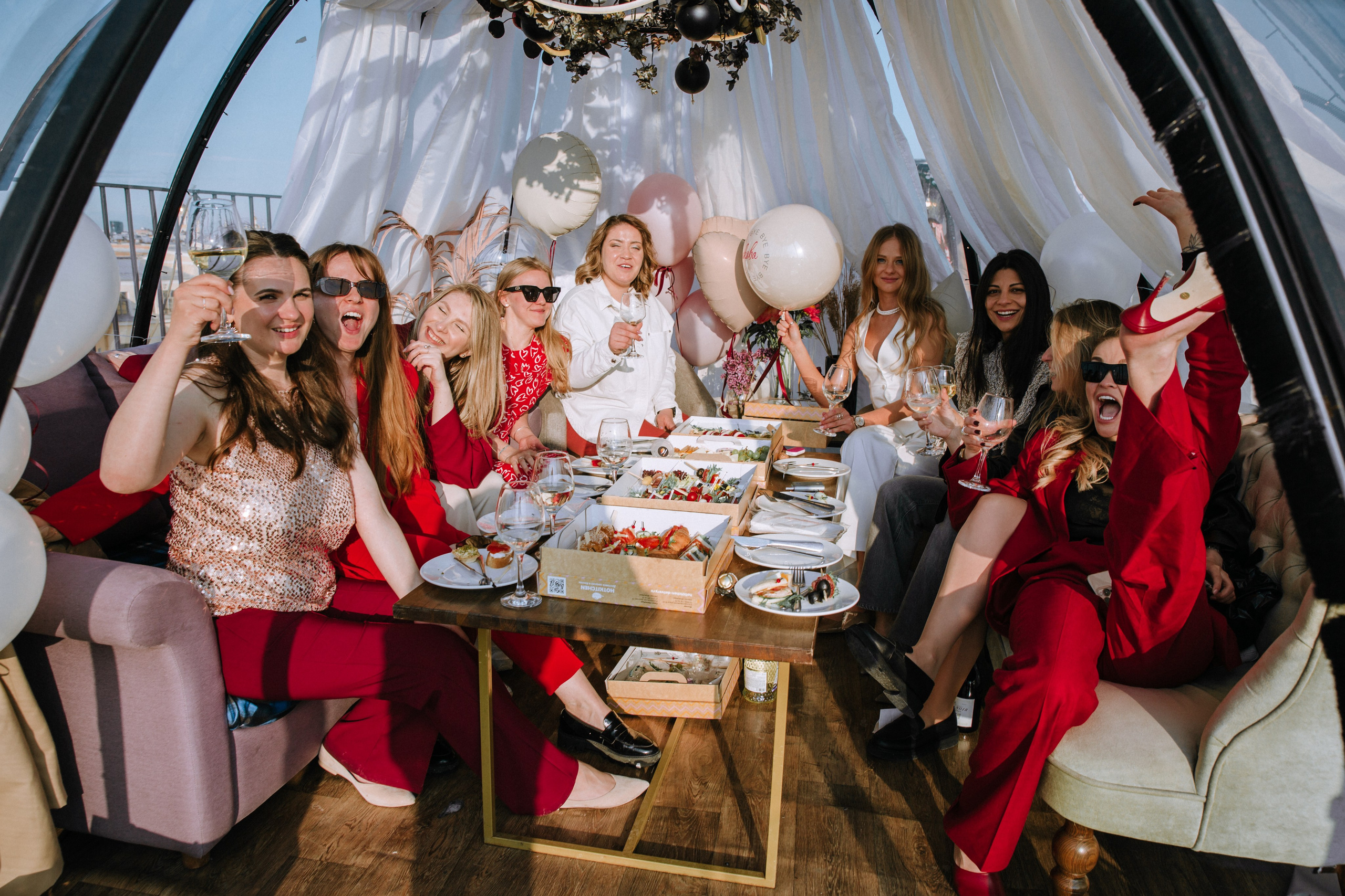 Девичник на крыше, СПб. Портретный и репортажный фотограф в Санкт-Петербурге Елизавета Я