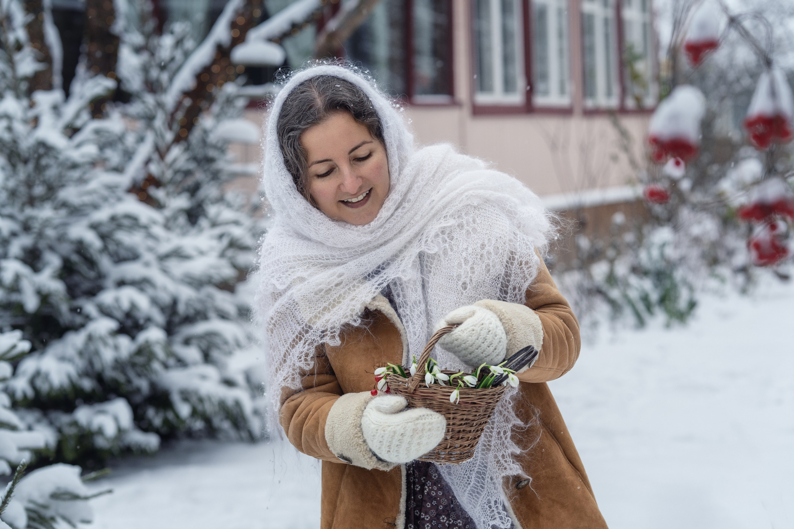 12 месяцев — зимняя фотосессия в киностиле. Семейный фотограф Новая Рига (Звенигород, Истра) Евгения Литовченко