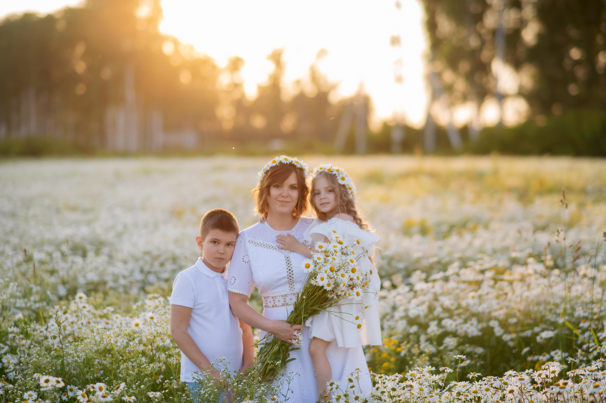 Ромашки. Детский и семейный фотограф Москва Рязань
