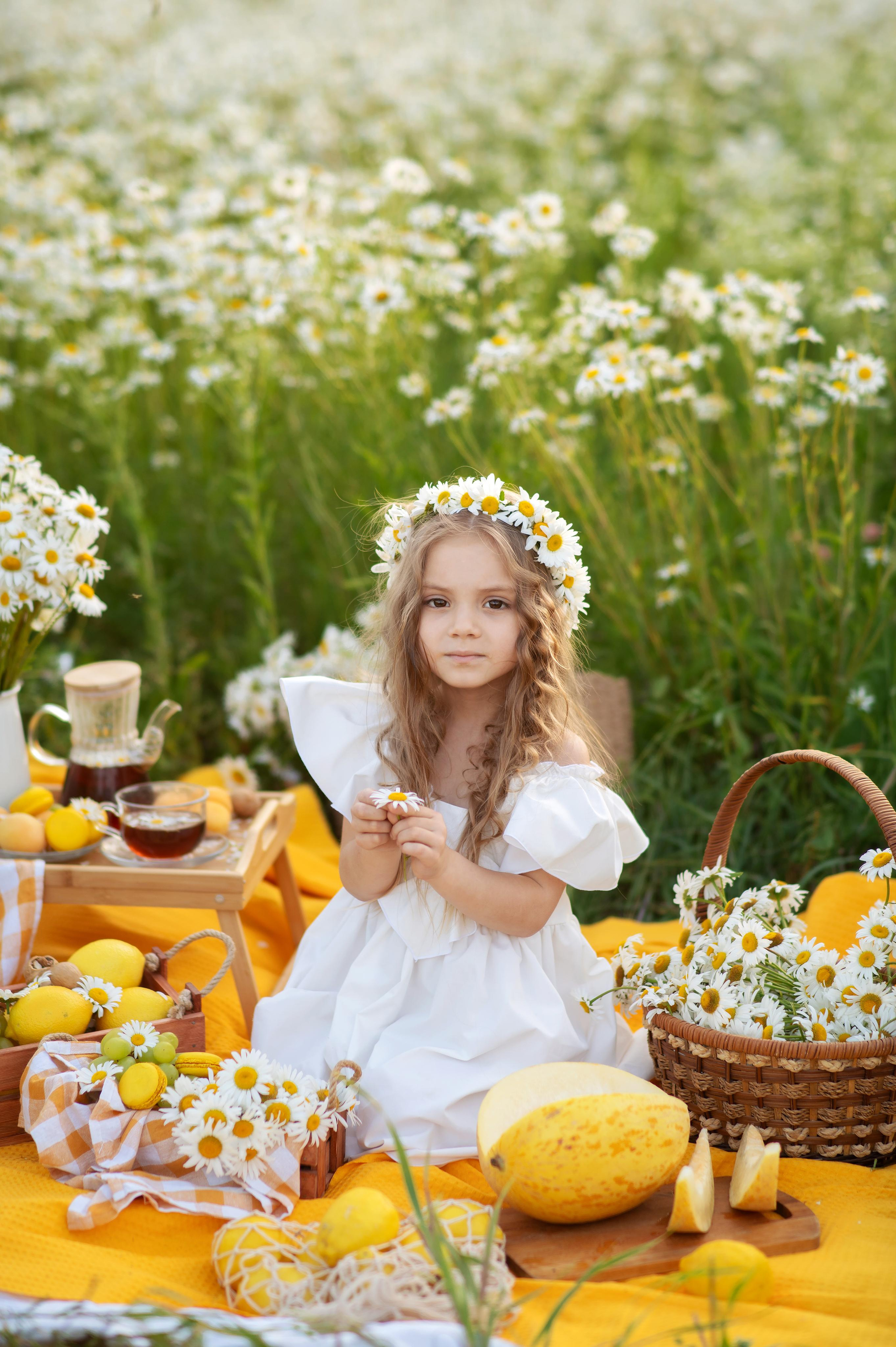 Ромашки. Детский и семейный фотограф Москва Рязань