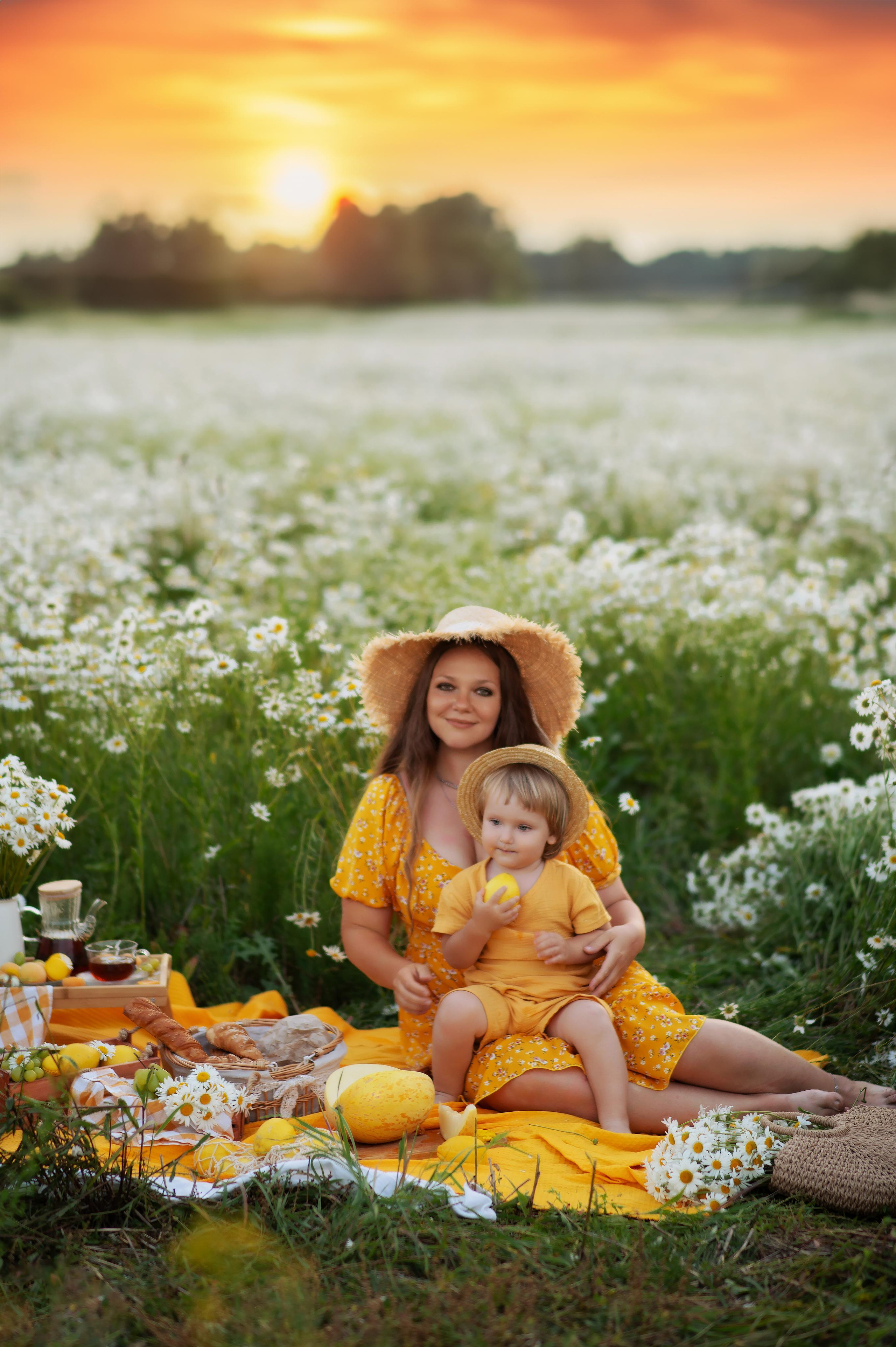 Ромашки. Детский и семейный фотограф Москва Рязань