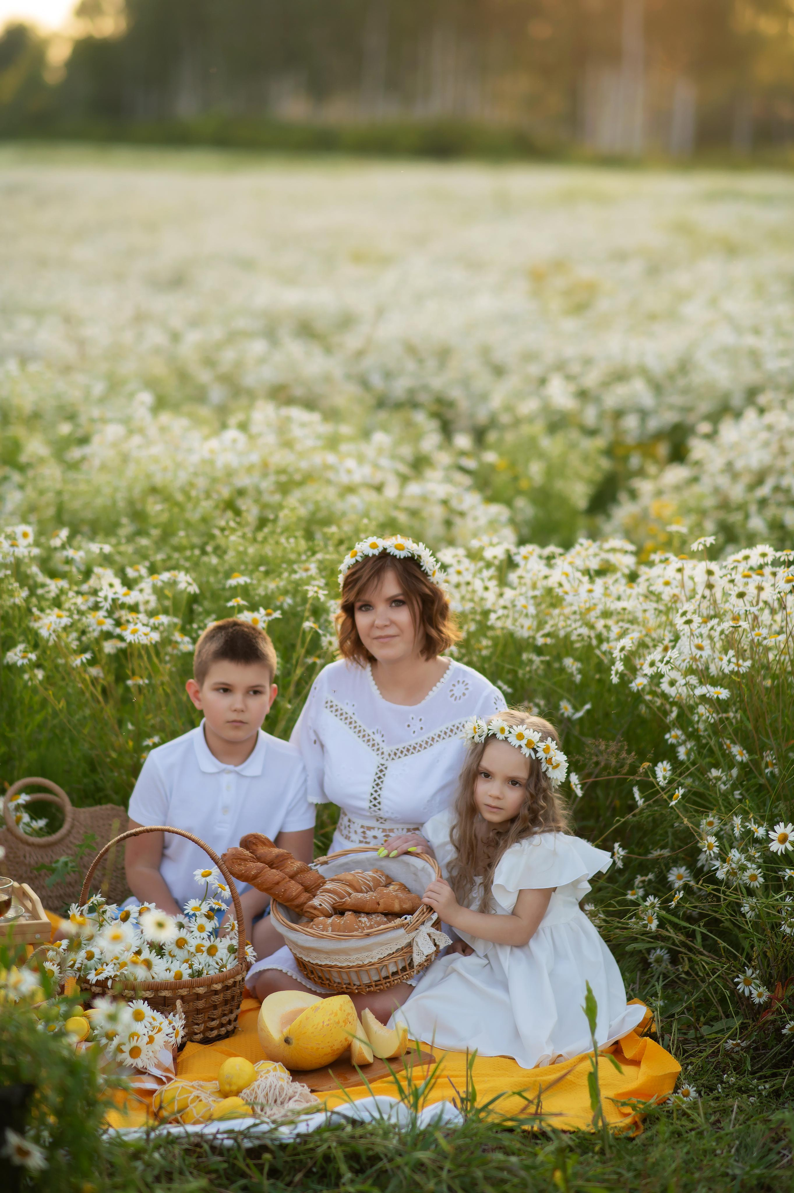 Ромашки. Детский и семейный фотограф Москва Рязань