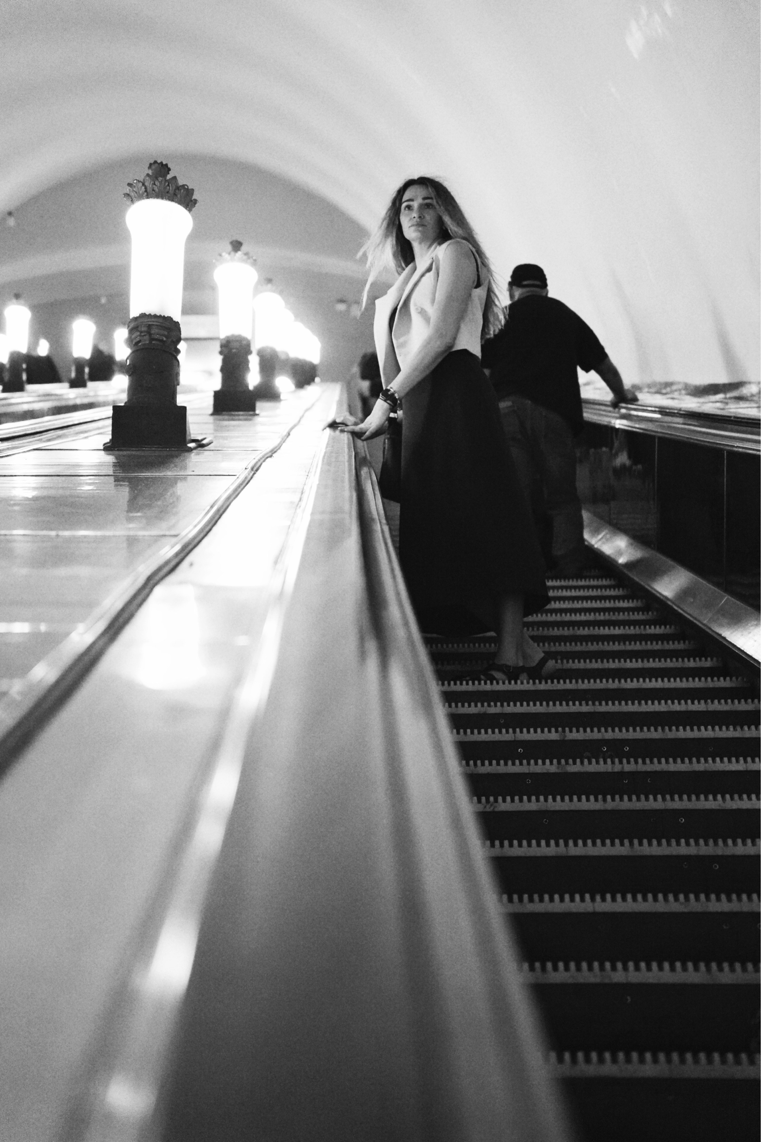 Анна в Московском метро. Событийный фотограф Анна Курникова