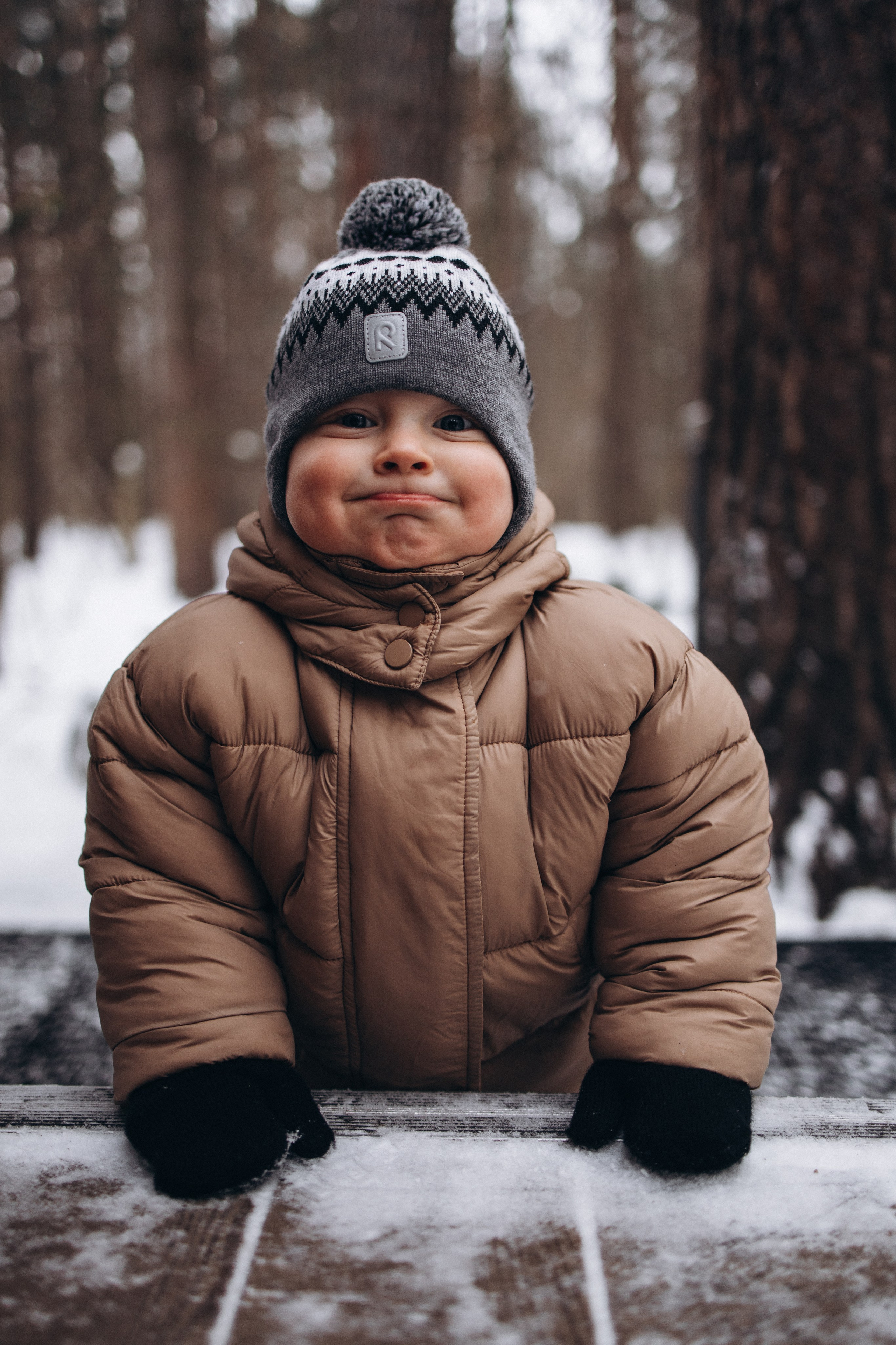 Зимняя прогулка в лесу. Настя и Мирон. Семейный и детский фотограф в Москве Маргарита Сереброва