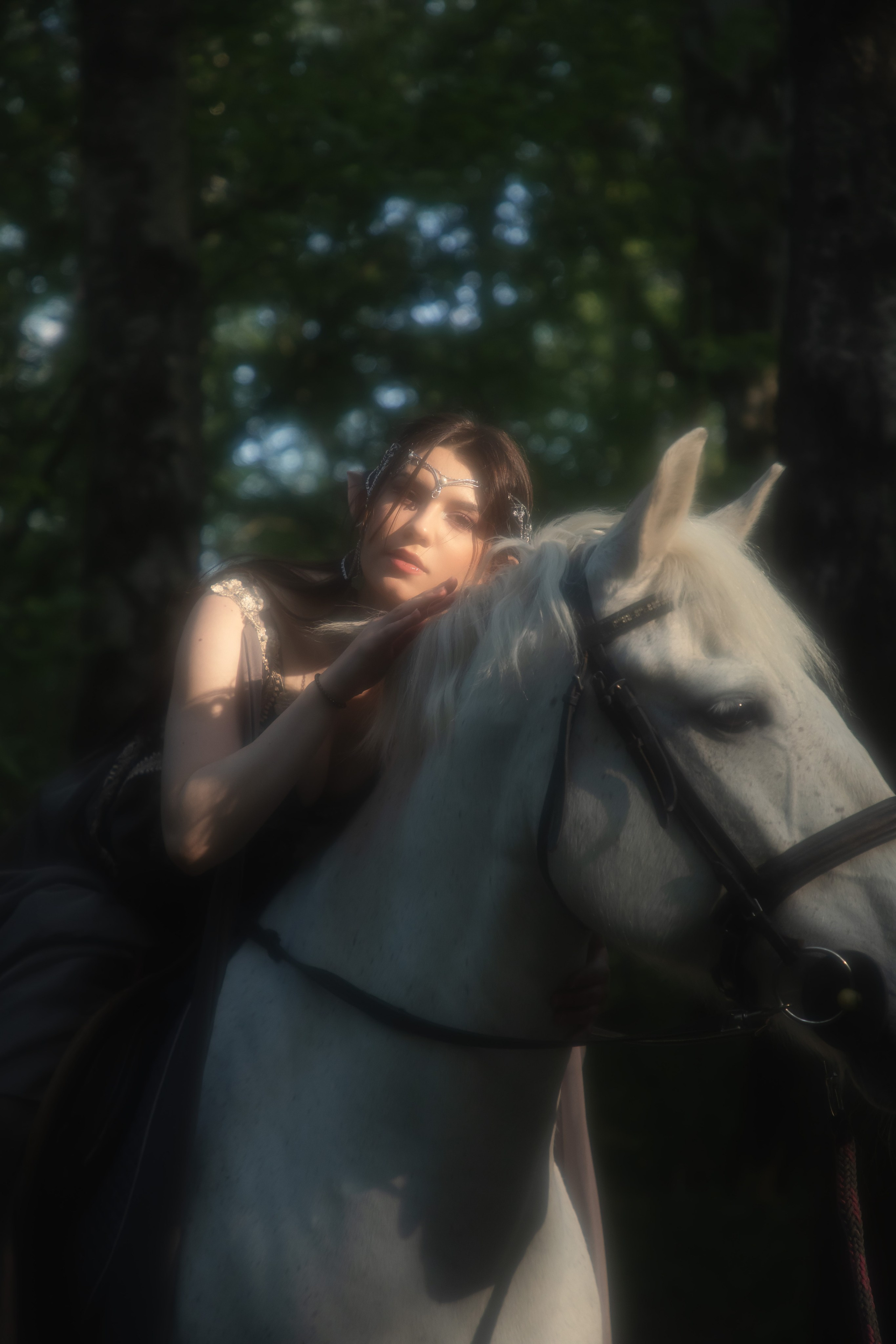 Эльфийская фотосесссия с лошадью. Юлия Башкатова, сказочный фотограф, Москва