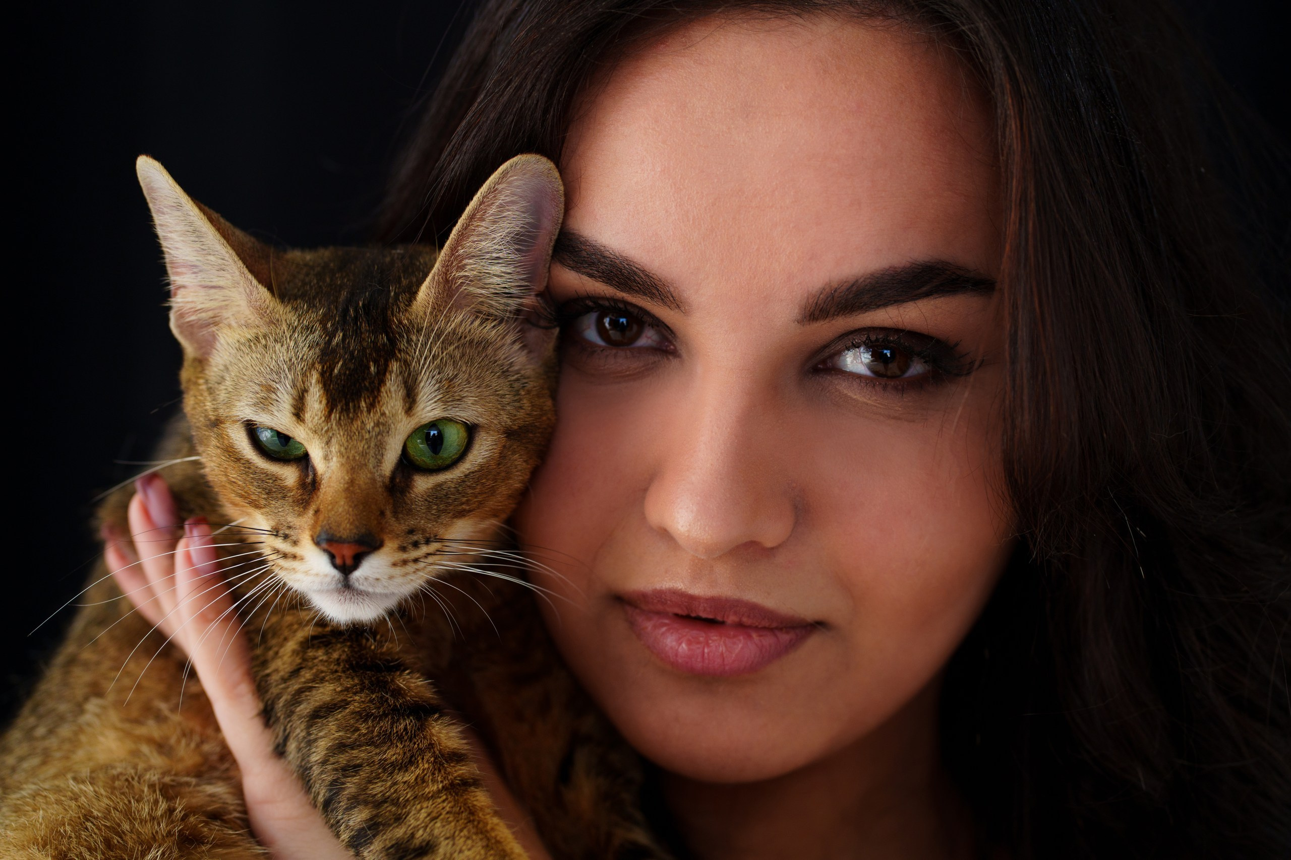 Светлана с кошечкой. Свадебный и портретный фотограф Анастасия Малак | Камчатка
